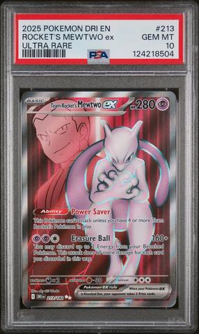 2025 Pokemon Dri En-destined Rivals 213 Team Rocket's Mewtwo Ex