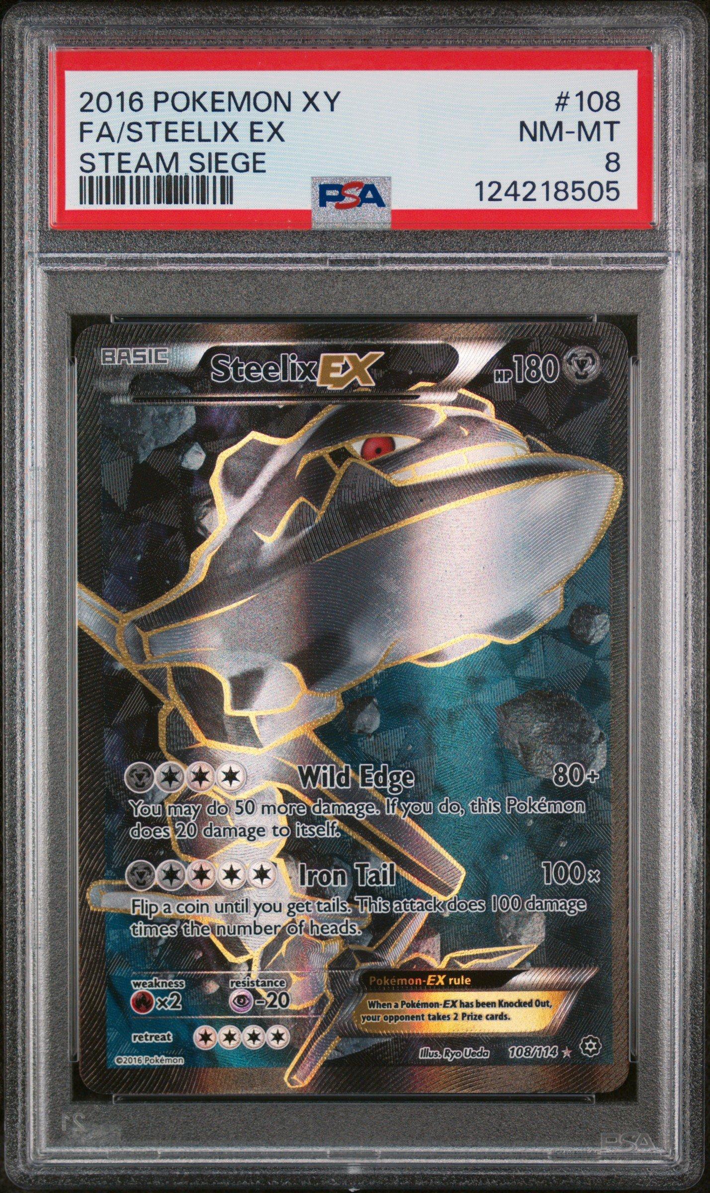 2016 Pokemon Xy Steam Siege 108 Full Art/steelix Ex PSA 8 | GameStop