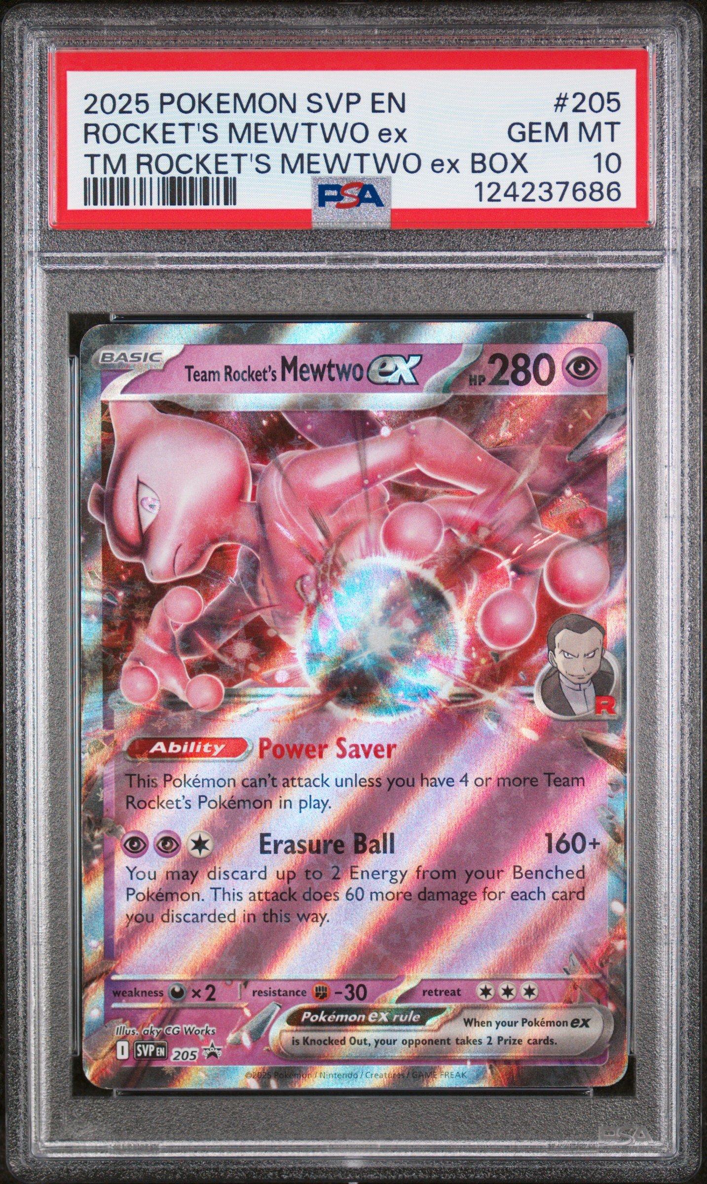 2025 Pokemon Svp En-sv Black Star Promo 205 Team Rocket's Mewtwo