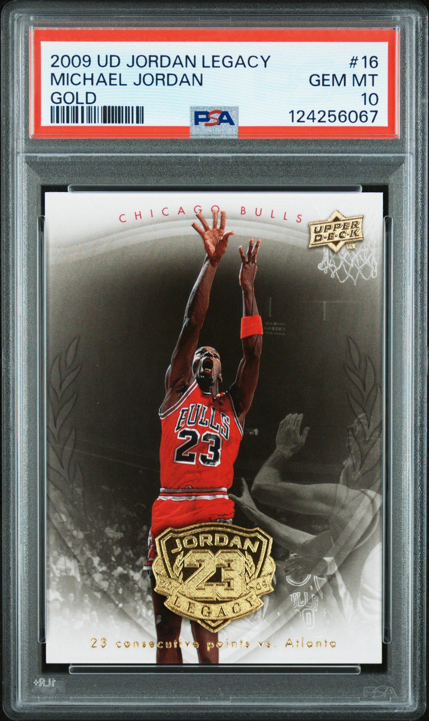 2009 Upper Deck Jordan Legacy Gold 16 Michael Jordan PSA 10 Graded Card |  GameStop