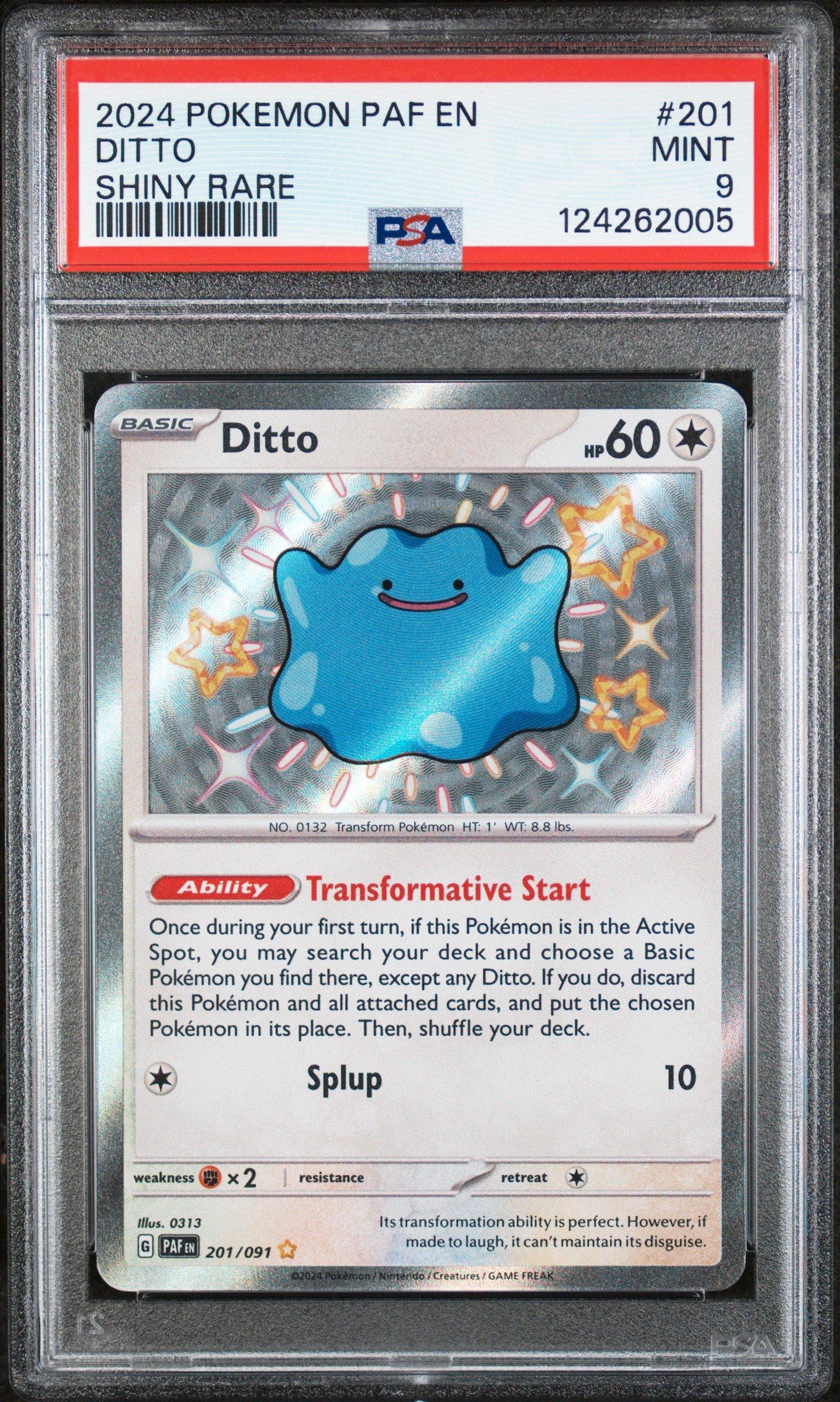 ditto shiny pokemon card Pokemon Card Shining Fates SV119/SV122 SV119/SV122 Ditto VMAX Shiny Ra –  Brokenvase Games main image 1