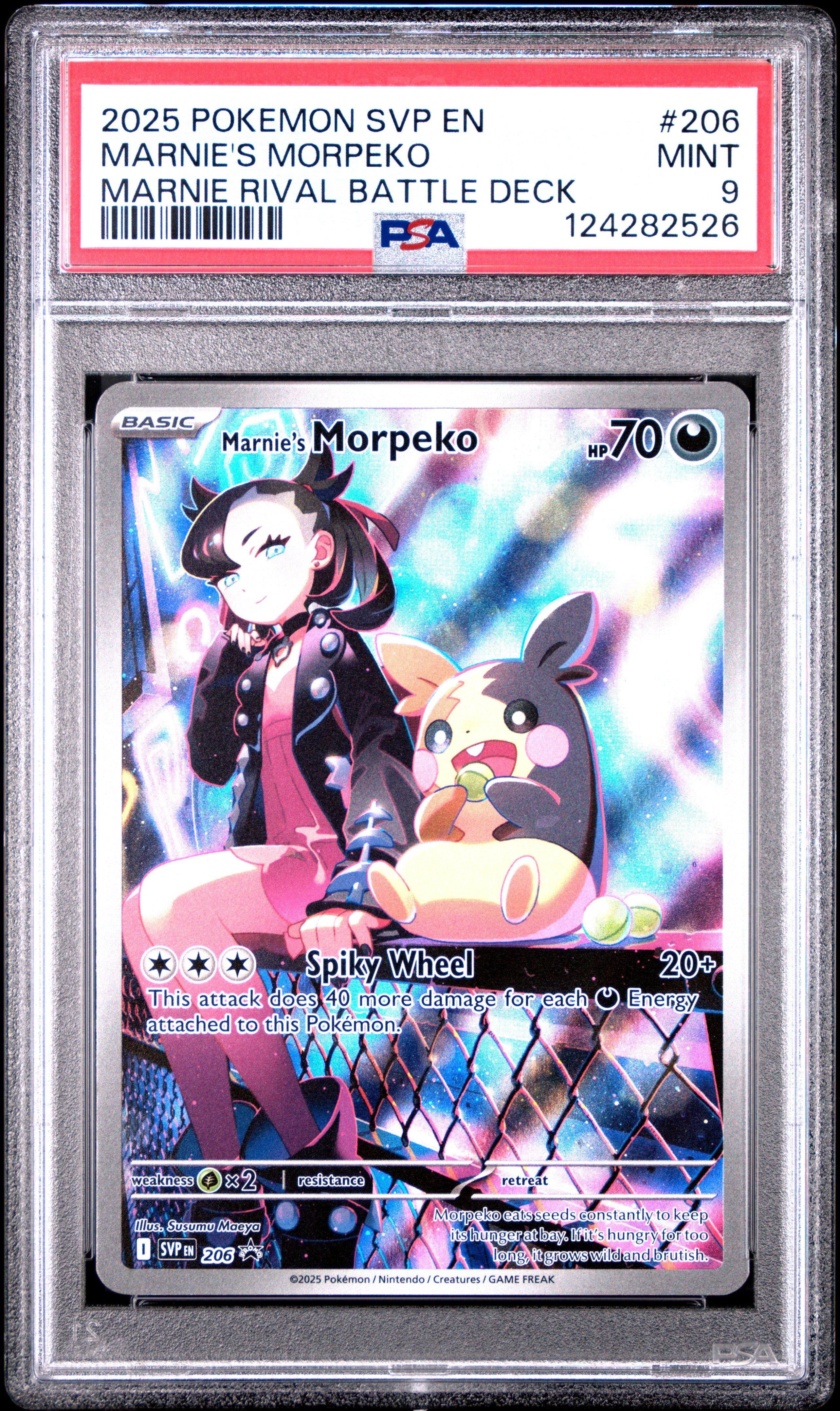 2025 Pokemon Svp En-sv Black Star Promo 206 Marnie's Morpeko