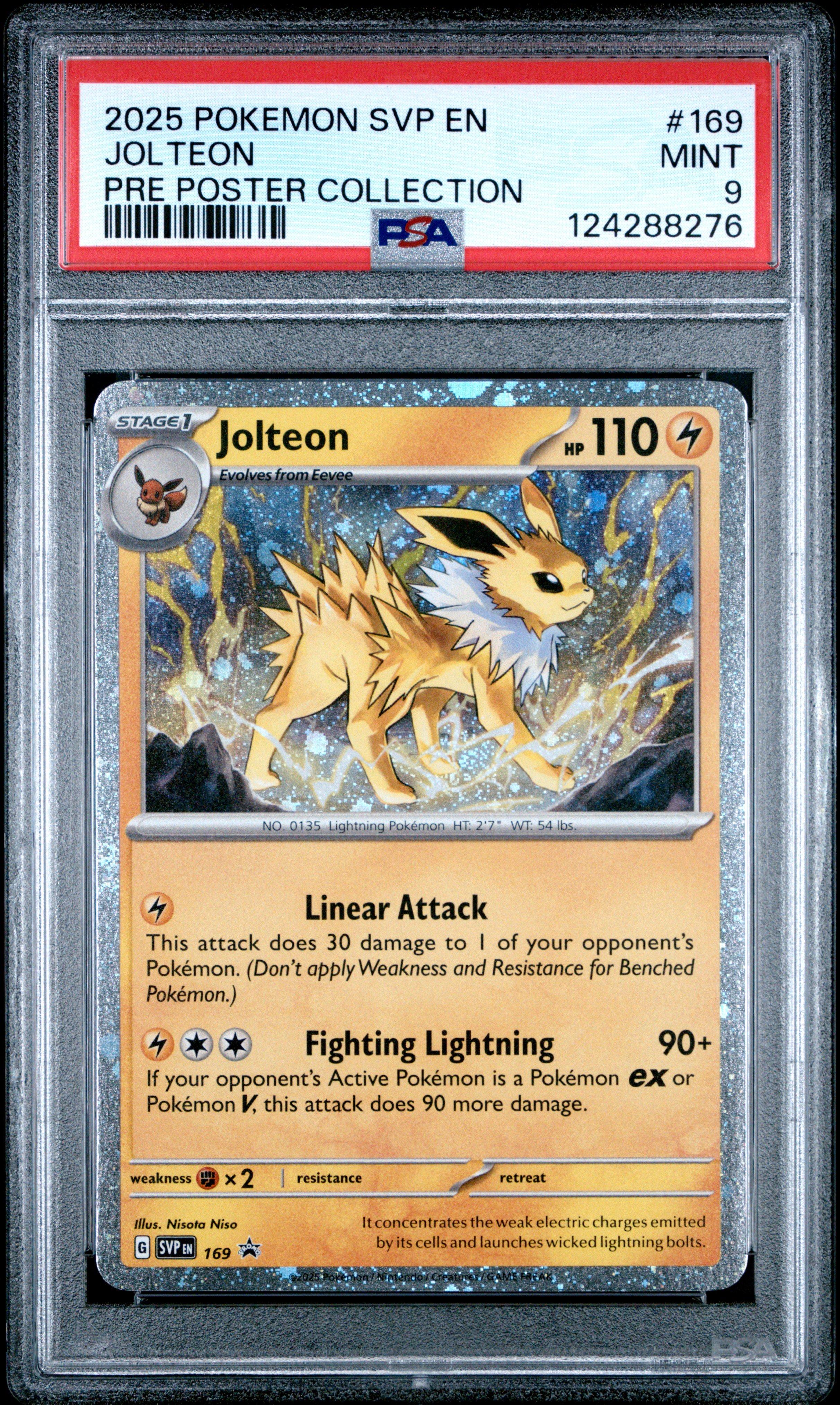 2025 Pokemon Svp En-sv Black Star Promo 169 Jolteon Prismatic