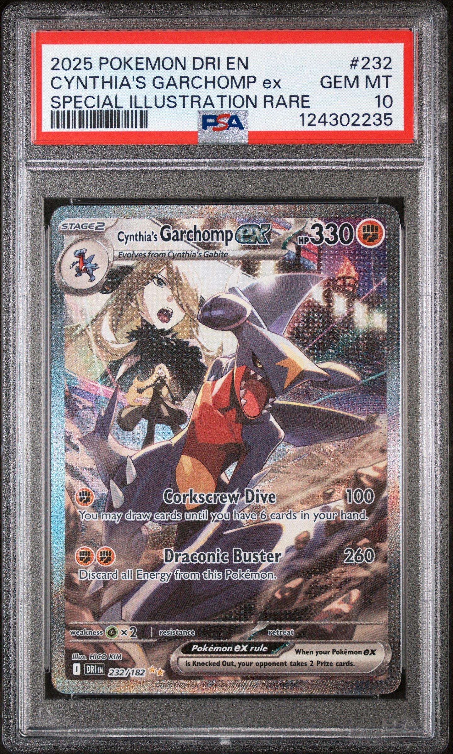 2025 Pokemon Dri En-destined Rivals 232 Cynthia's Garchomp Ex