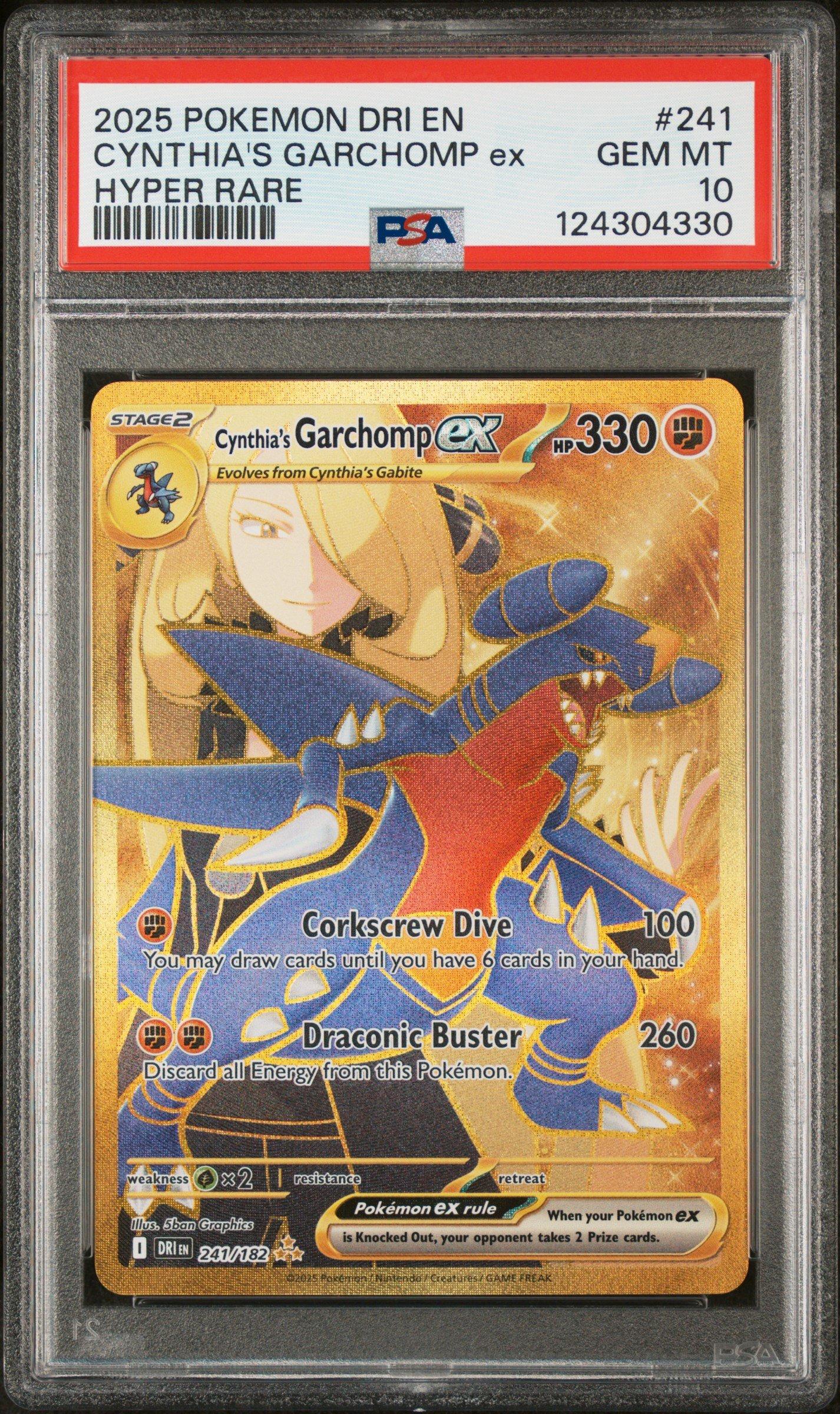 2025 Pokemon Dri En-destined Rivals 241 Cynthia's Garchomp Ex