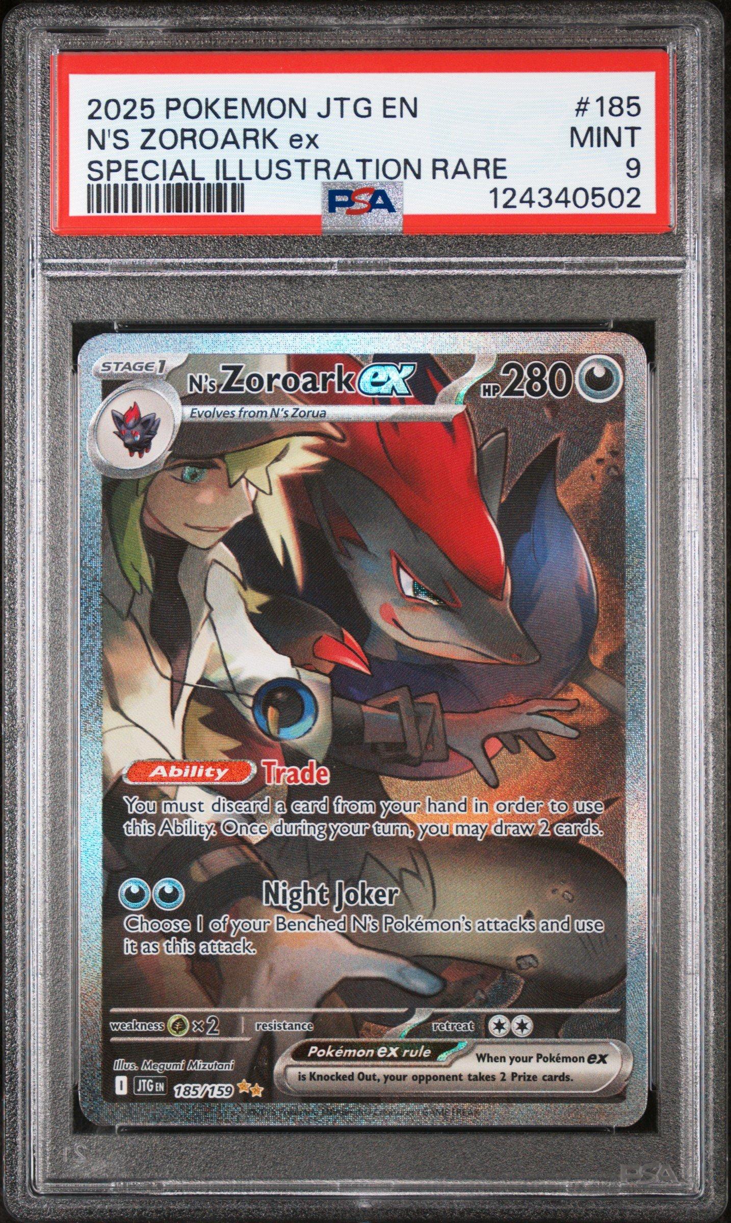 2025 Pokemon Jtg En-journey Together 185 N's Zoroark Ex Special