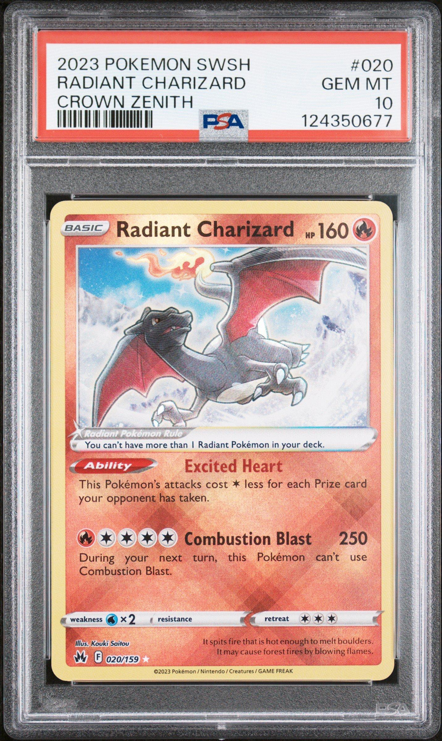 2023 Pokemon Sword And Shield Crown Zenith 020 Radiant Charizard