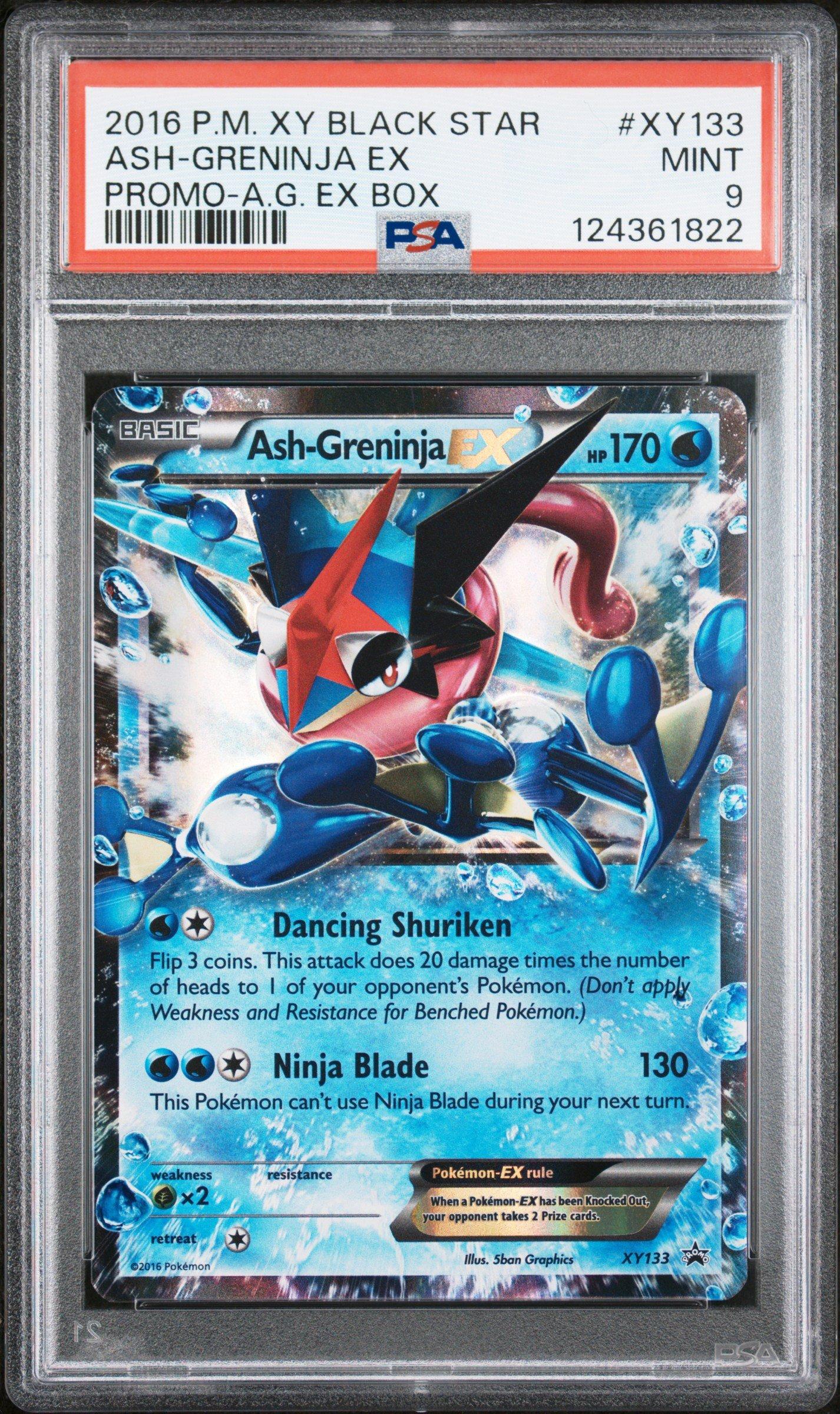 Gryna♡ 2016 Pokemon Xy Black Star Promo Xy133 Ash-greninja Ex Ash
