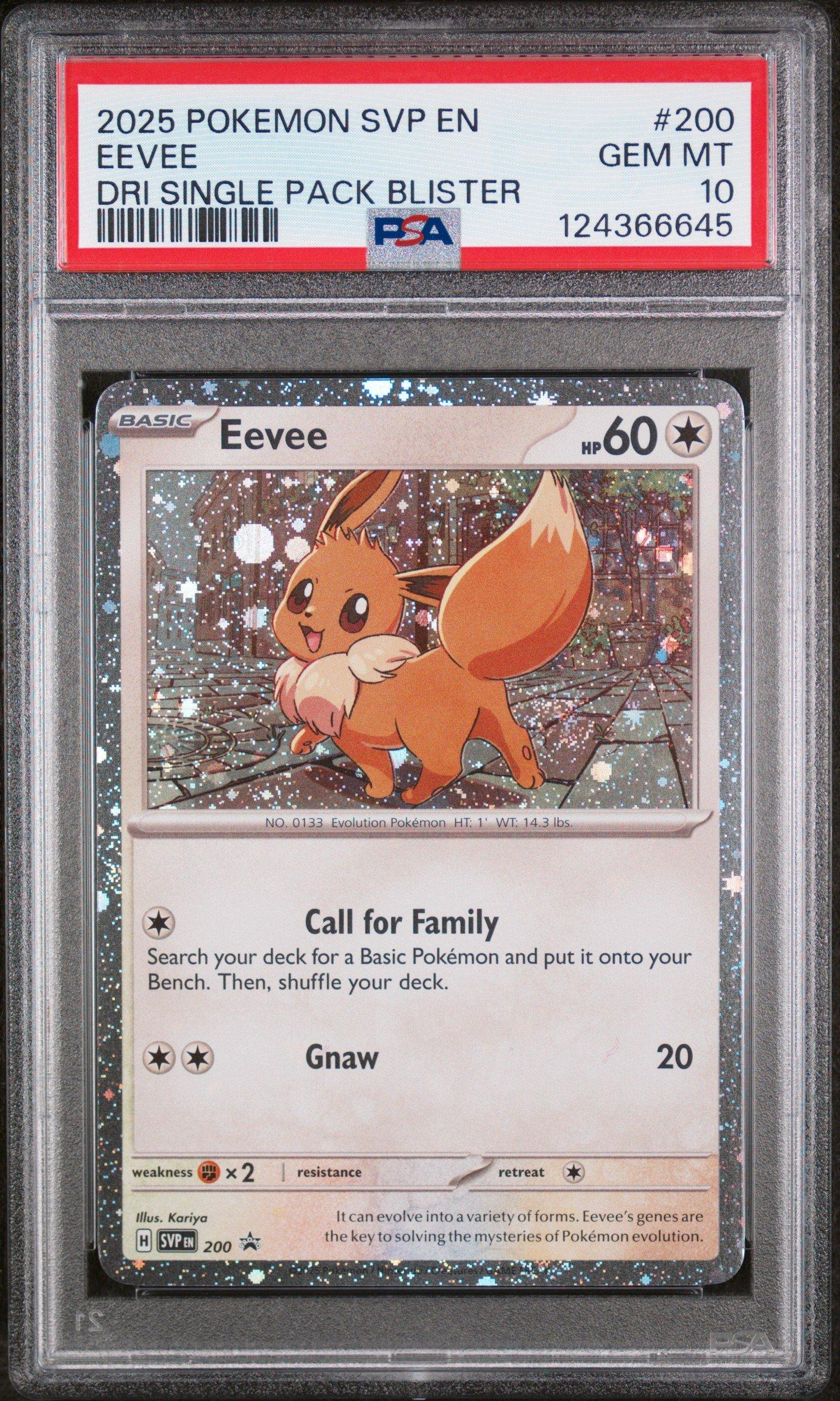 2025 Pokemon Svp En-sv Black Star Promo 200 Eevee Destined Rivals
