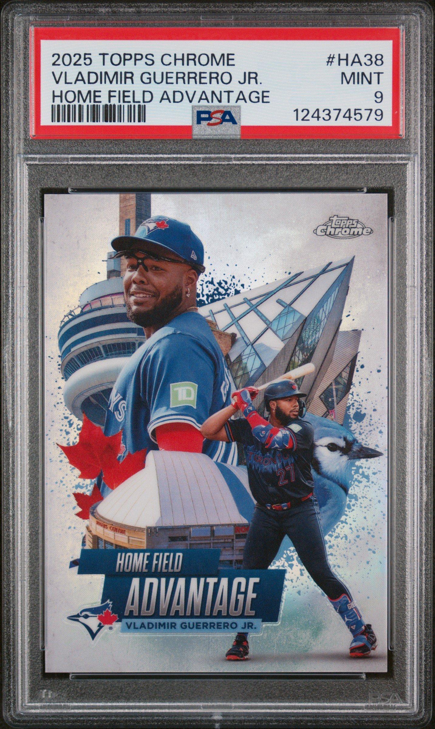 2025 Topps Chrome Home Field Advantage Ha38 Vladimir Guerrero Jr. PSA 9