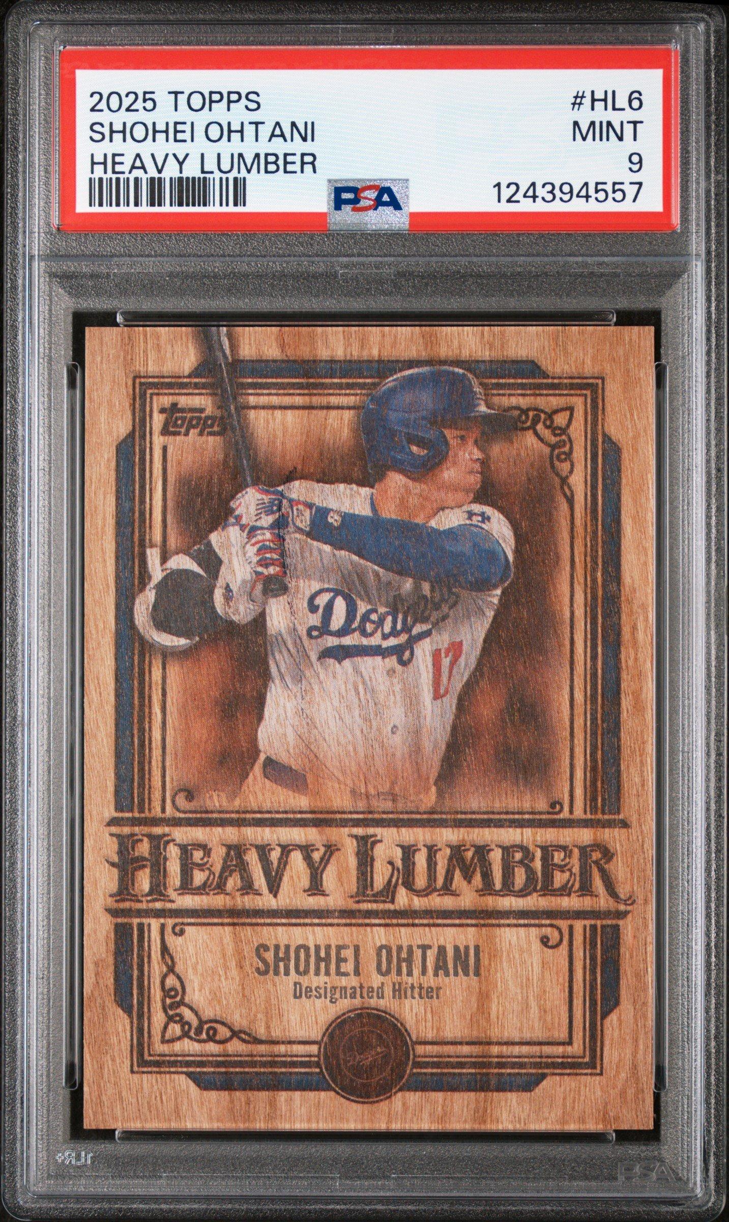 【PSA9】大谷翔平 2025 Topps Heavy Lumber #HL-6 2025 Topps Heavy Lumber Hl6 Shohei Ohtani PSA 9 Graded Card | GameStop