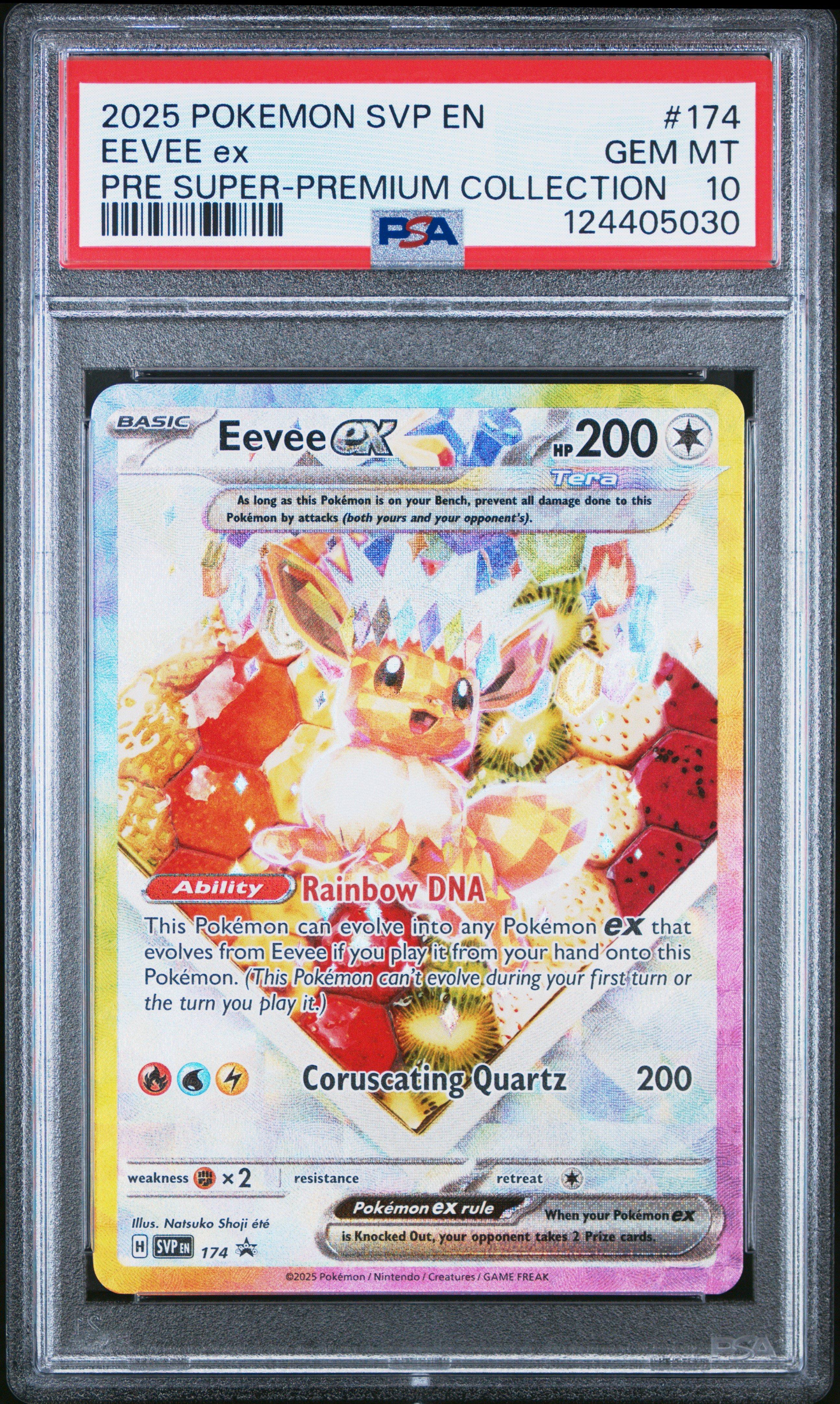 2025 Pokemon Svp En-sv Black Star Promo 174 Eevee Ex Prismatic 