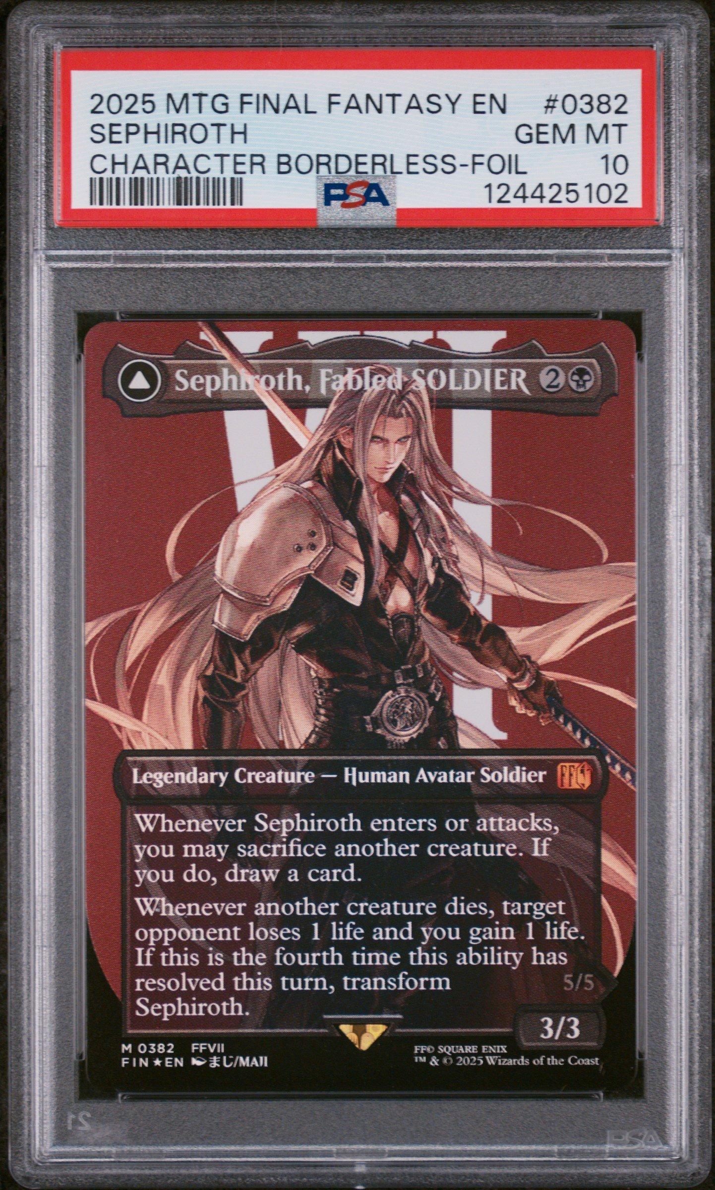 2025 Magic The Gathering Final Fantasy Sephiroth, Fabled Soldier/sephiroth