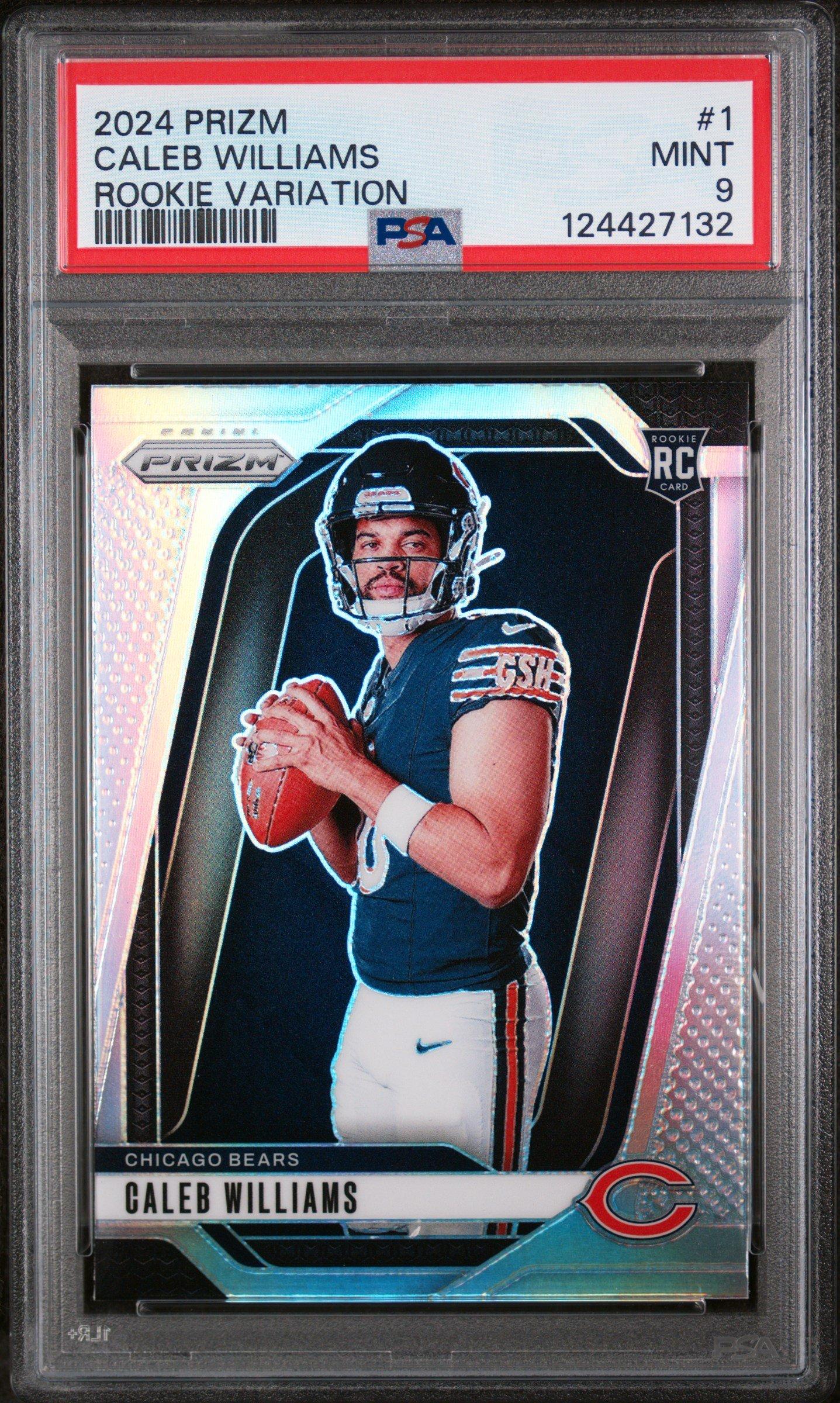 2024 Panini Prizm Rookie Variation 1 Caleb Williams PSA 9 Graded