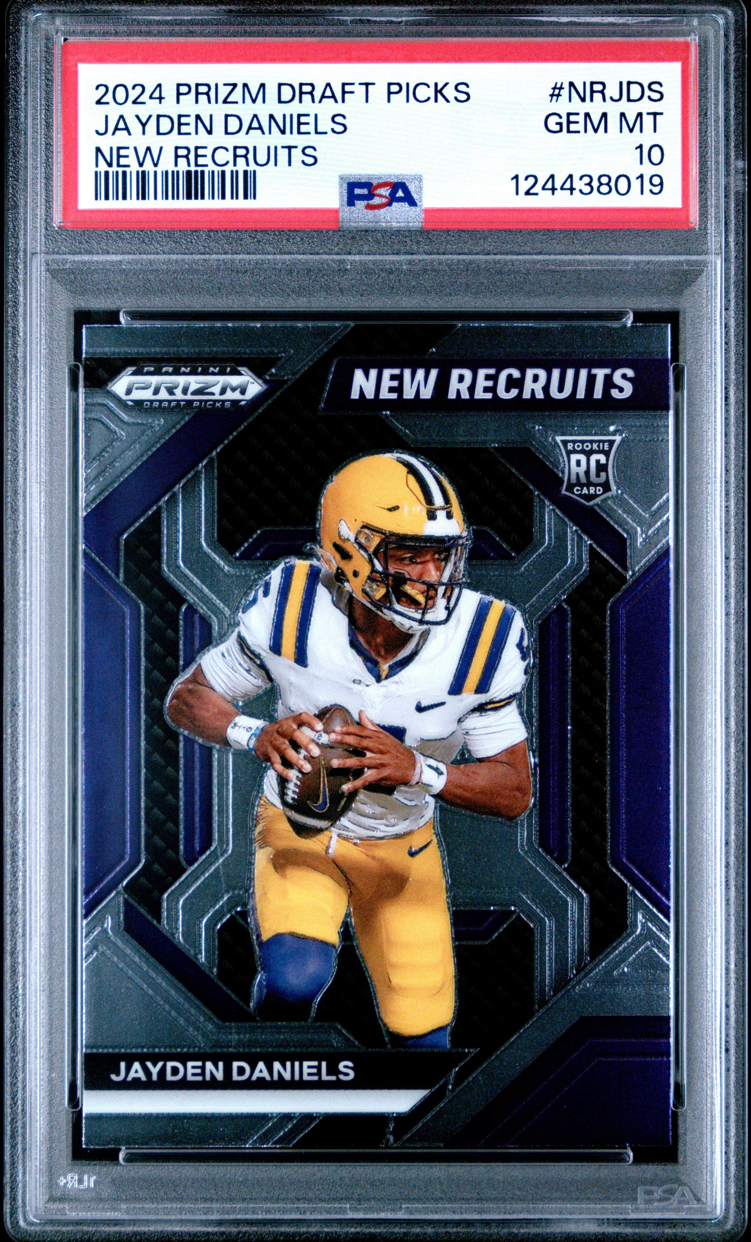2024 Panini Prizm Draft Picks New Recruits Nrjds Jayden Daniels PSA 10