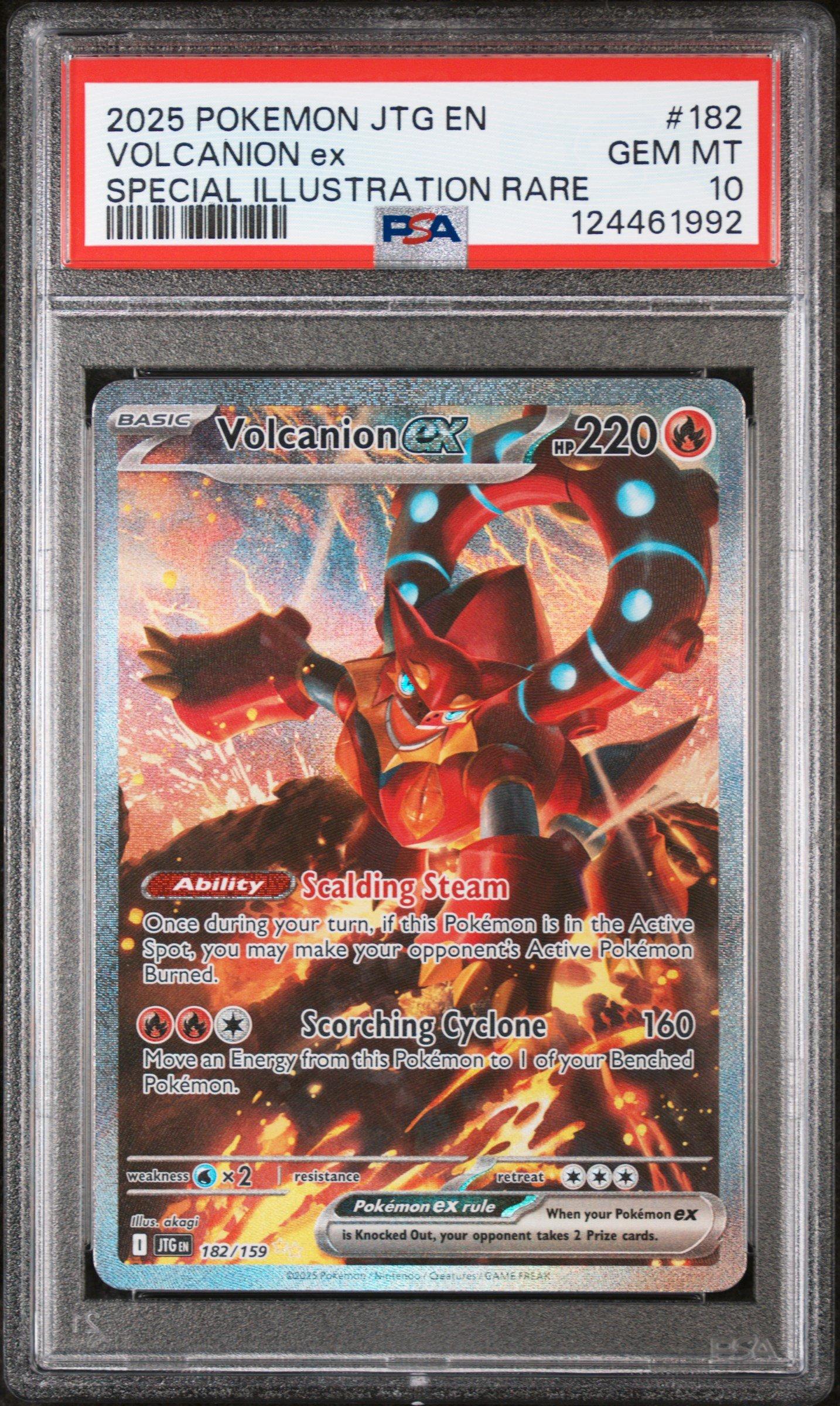 2025 Pokemon Jtg En-journey Together 182 Volcanion Ex Special