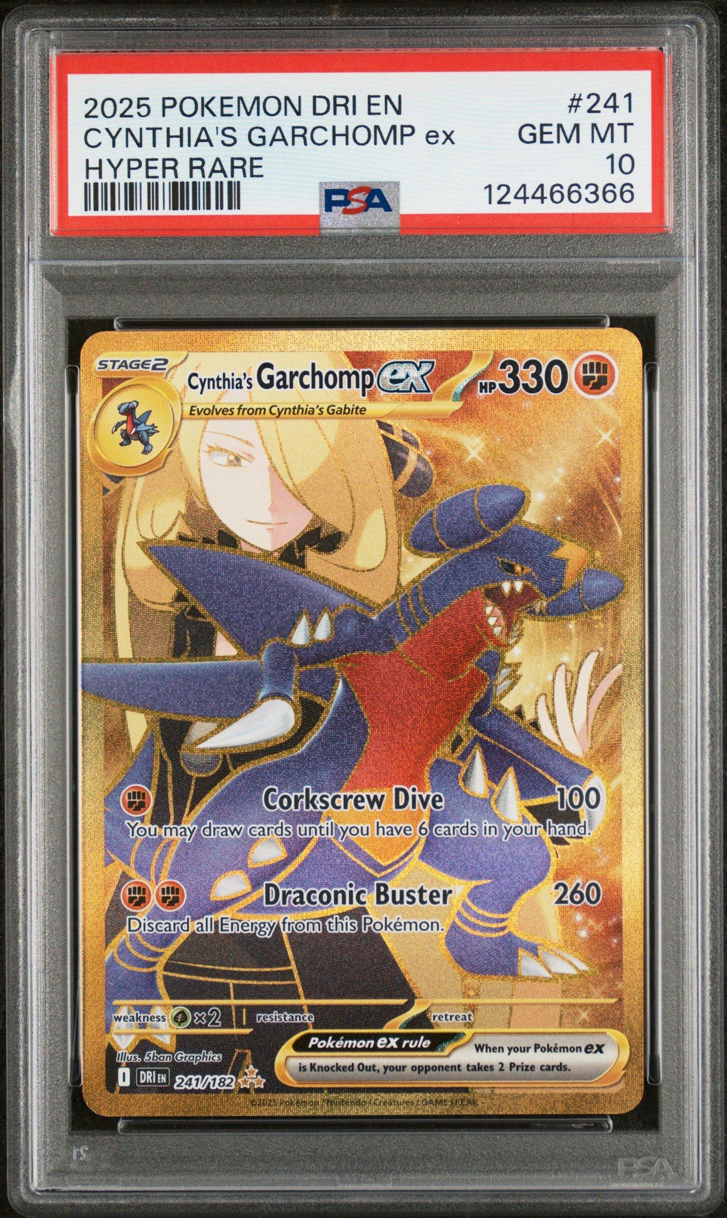 2025 Pokemon Dri En-destined Rivals 241 Cynthia's Garchomp Ex