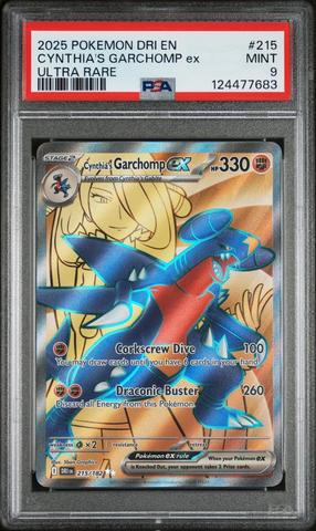 2025 Pokemon Dri En-destined Rivals 215 Cynthia's Garchomp Ex