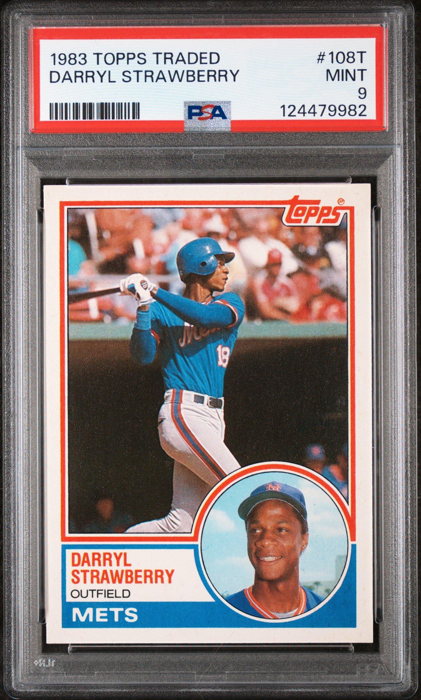 1983 Topps Traded 108t Darryl Strawberry PSA