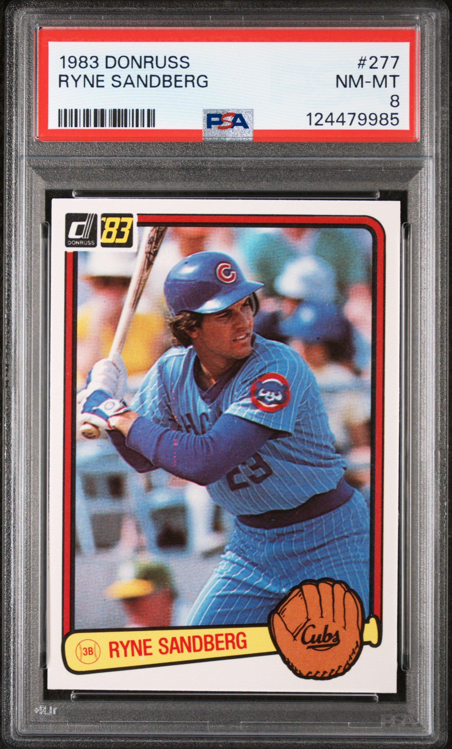 1983 Donruss 277 Ryne Sandberg PSA 8