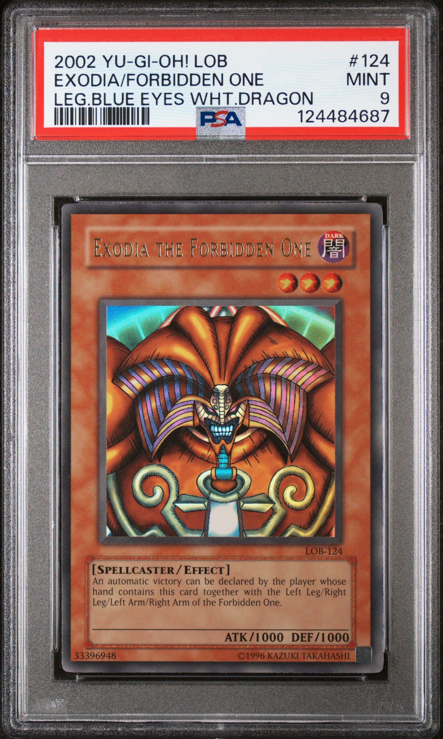 2002 Yu-gi-oh! Lob-legend Of Blue Eyes White Dragon 124 Exodia The