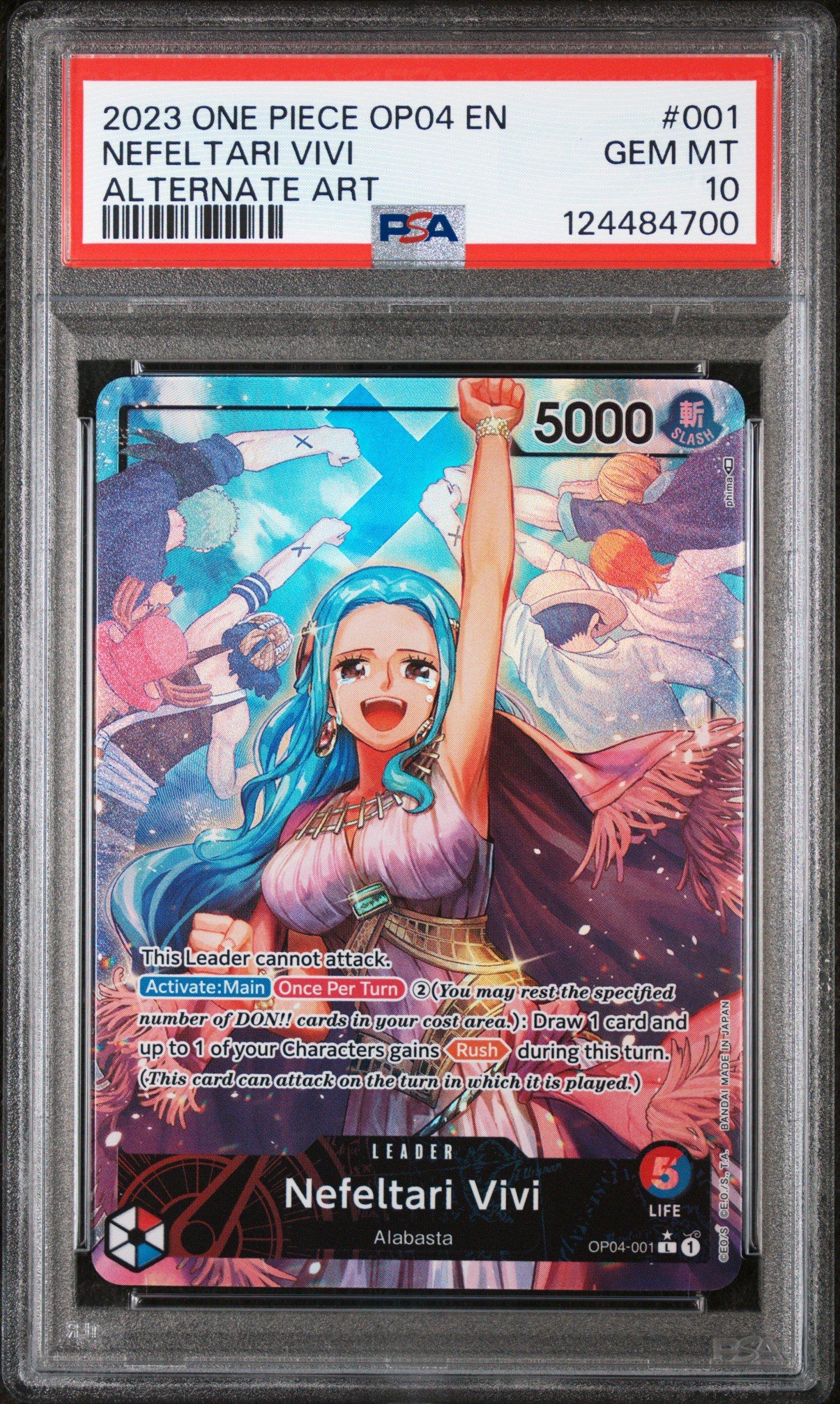 ネフェルタリ・ビビ OP04-ALTERNATE ART 2023 One Piece Op04-kingdoms Of Intrigue 001 Nefeltari Vivi