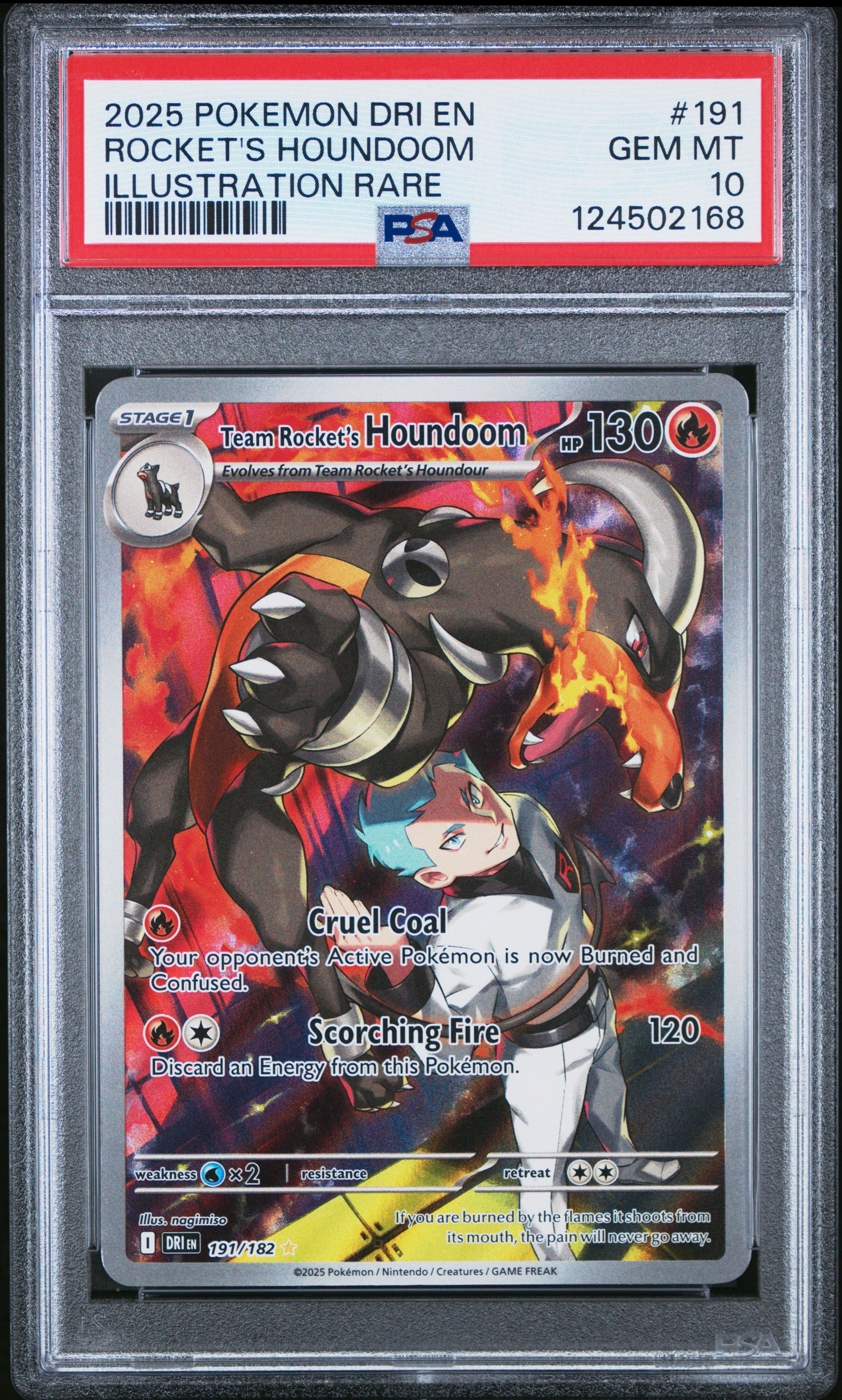 2025 Pokemon Dri En-destined Rivals 191 Team Rocket's Houndoom