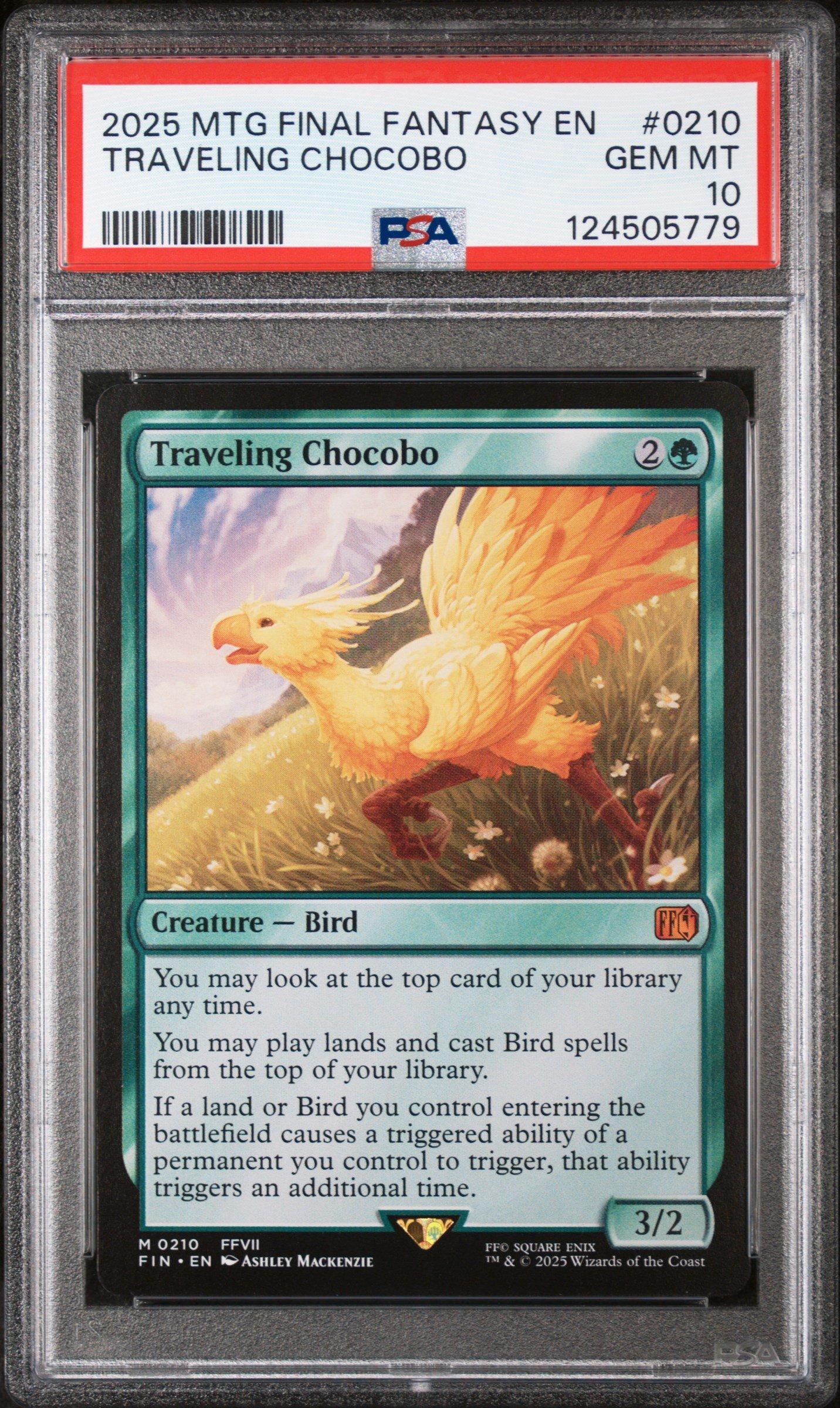 PSA10 デブチョコボ ファイナルファンタジー カードダスマスターズ MTG 2025 Magic The Gathering Final Fantasy 0210 Traveling Chocobo PSA