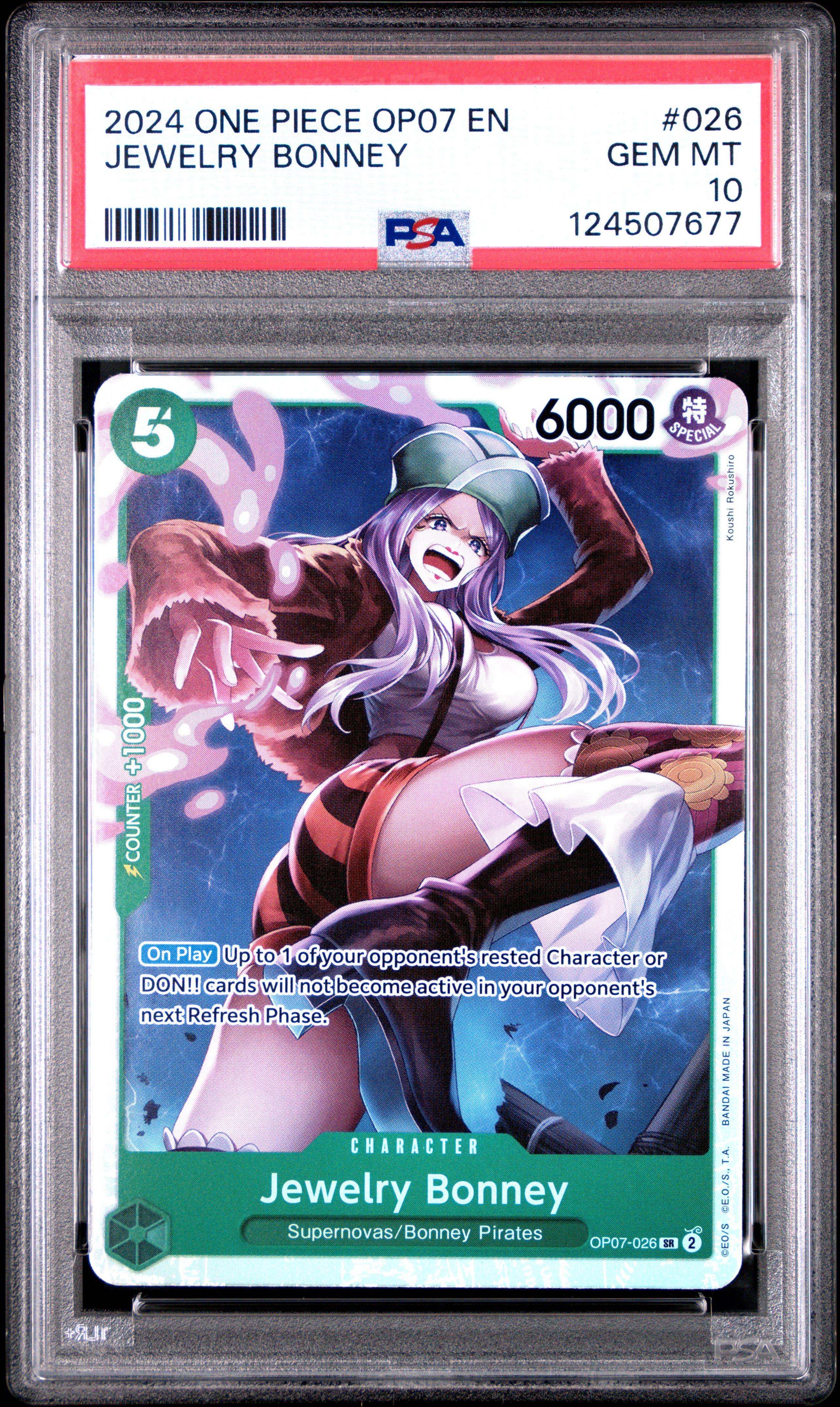 2024 One Piece Op07-500 Years In The Future 026 Jewelry Bonney PSA 10