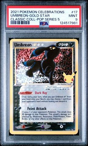 Umbreon ☆ 17/17 25th Celebrations 2021 Pokemon Celebrations Classic Collection 17 Umbreon-gold Star