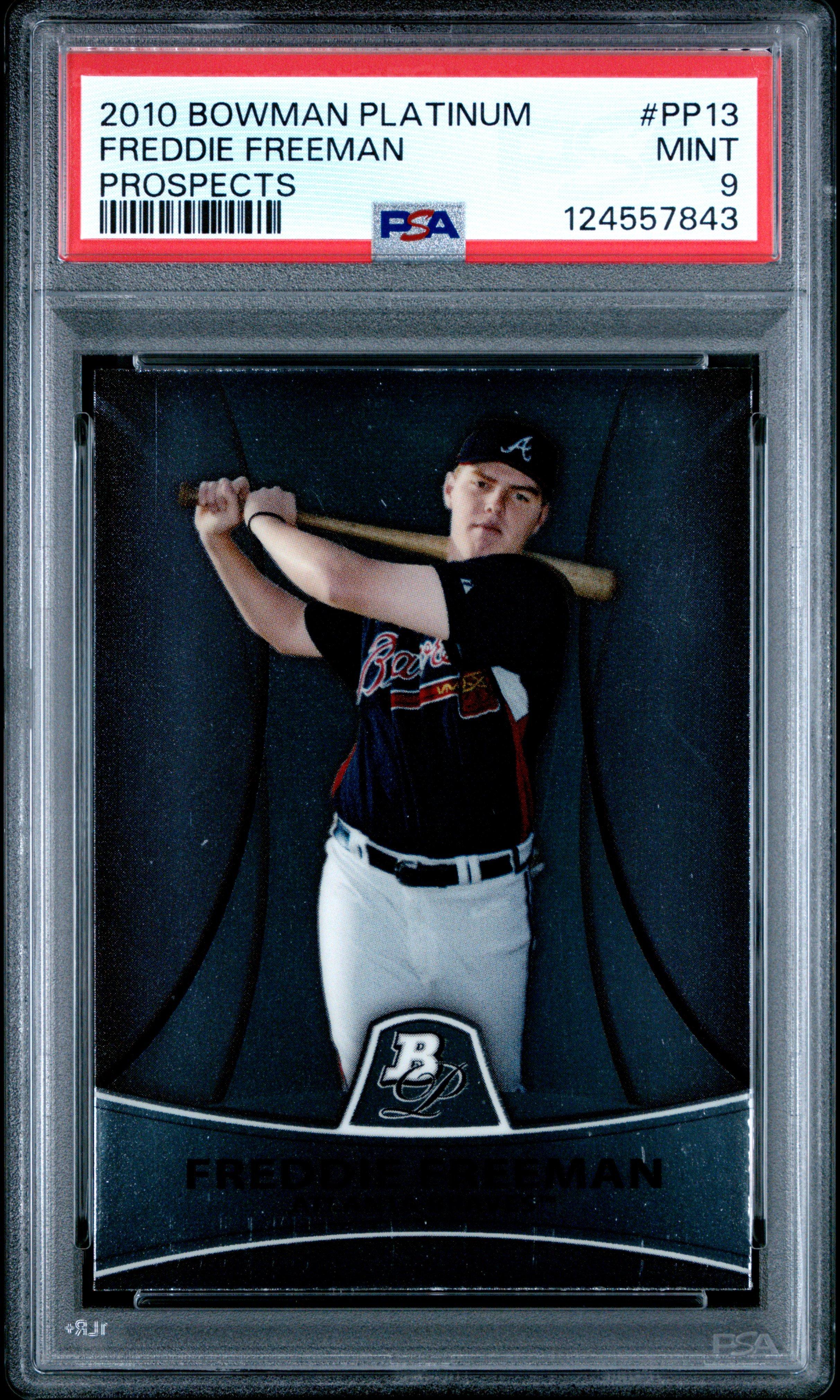 2010 Bowman Platinum Prospects Pp13 Freddie Freeman PSA 9