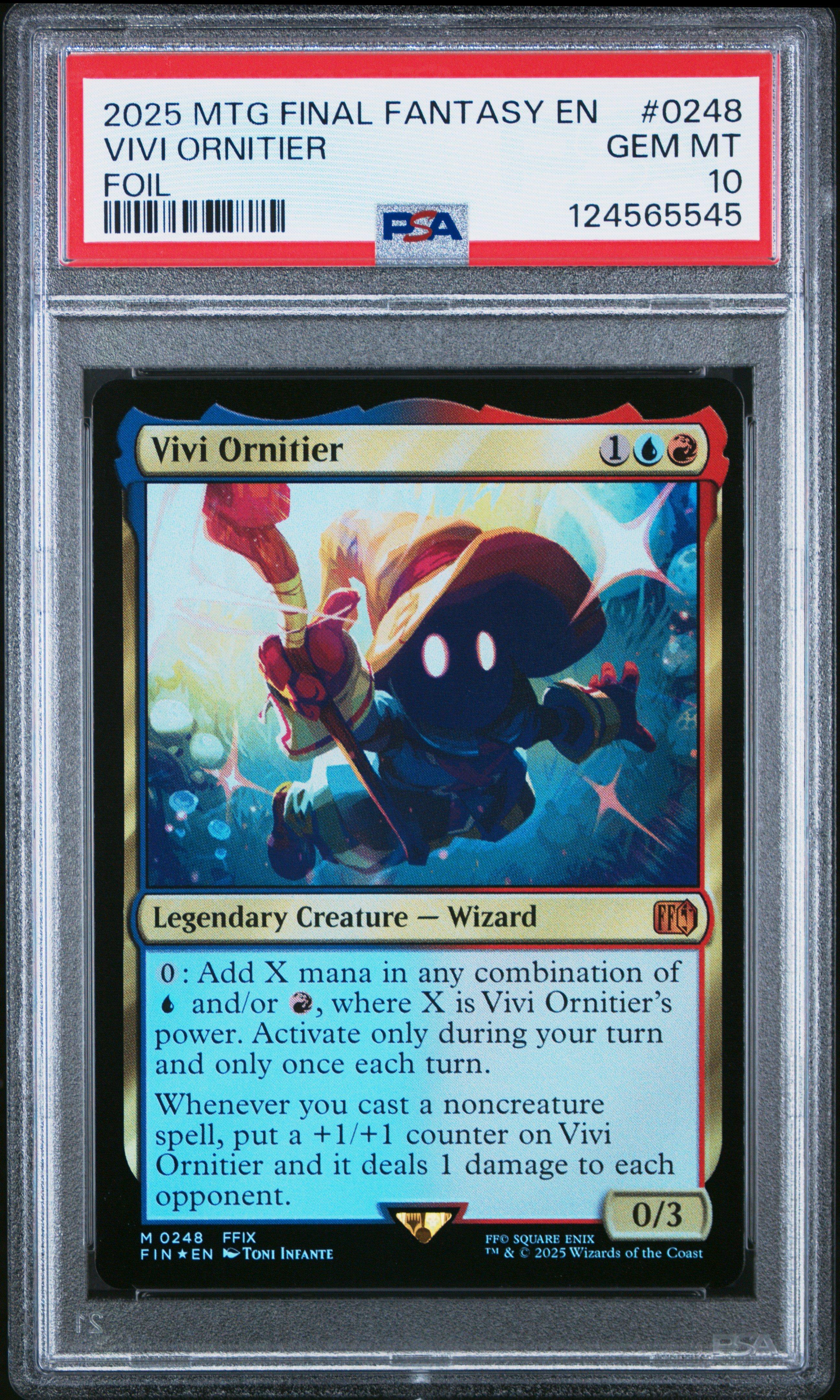 PSA10 2025 MTG JP ビビVivi Ornithier FOIL 2025 Magic The Gathering Final Fantasy 0248 Vivi Ornitier Foil PSA