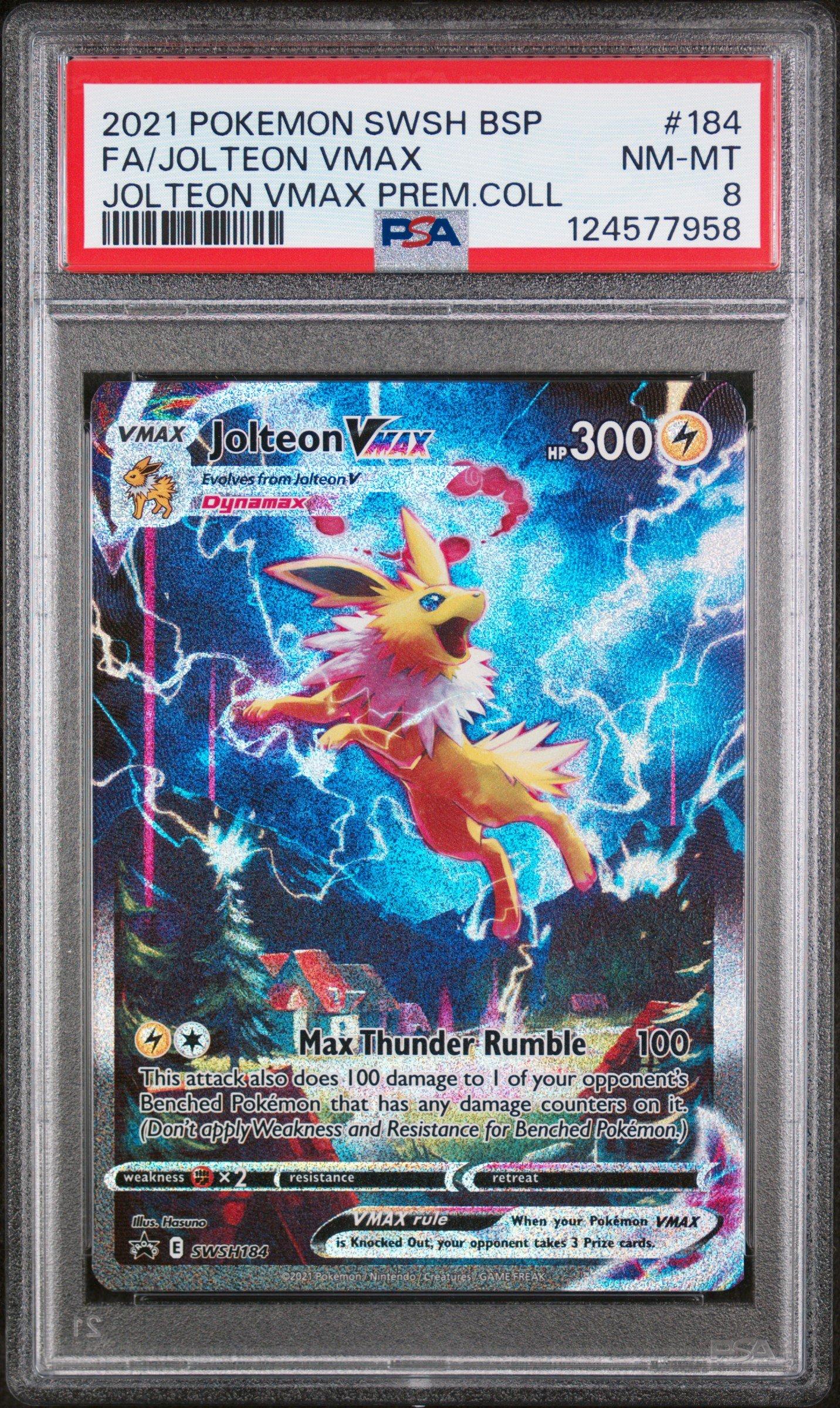 2021 Pokemon Swsh Black Star Promo 184 Full Art/jolteon Vmax
