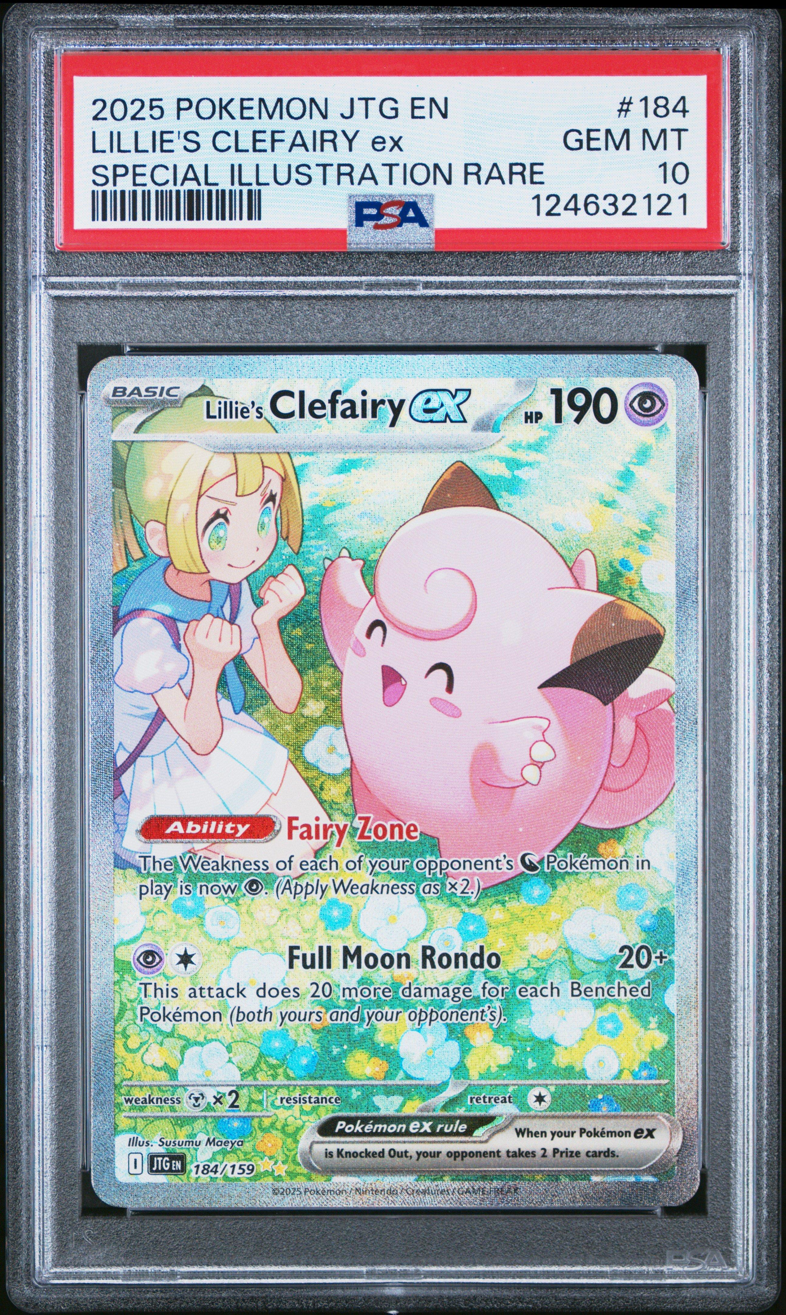 2025 Pokemon Jtg En-journey Together 184 Lillie's Clefairy Ex