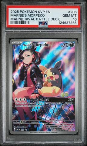 Marnie's Morpeko Black Star Promo 206 PSA 10