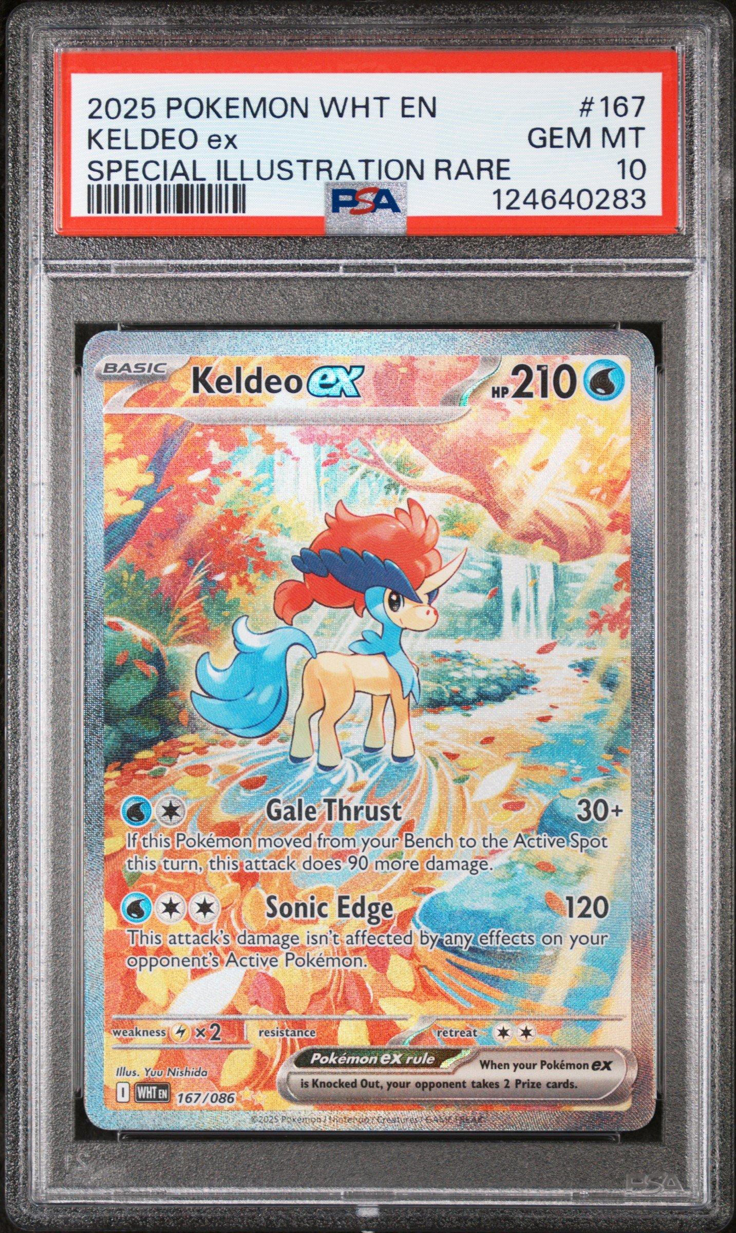 2025 Pokemon Wht En-white Flare 167 Keldeo Ex Special Illustration