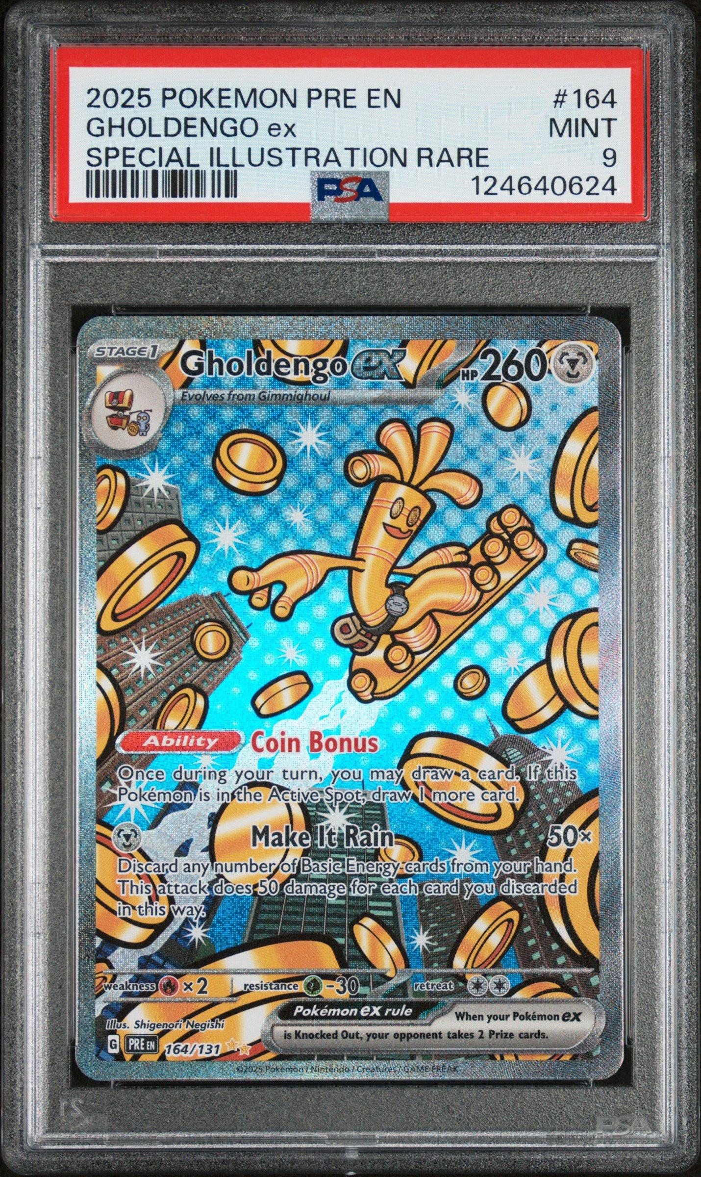 2025 Pokemon Pre En-prismatic Evolutions 164 Gholdengo Ex Special