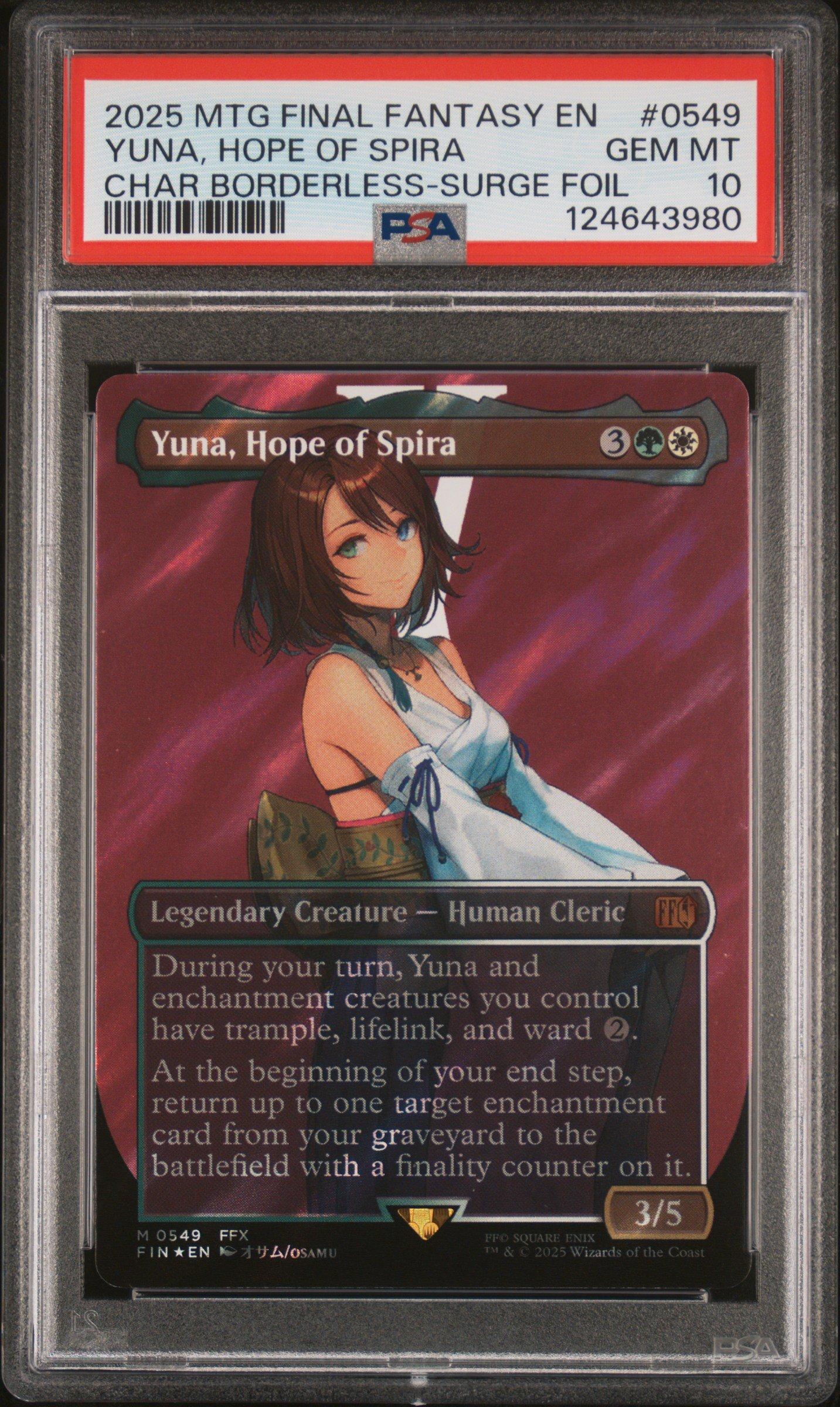 PSA10 MTG FF ユウナYuna, Hope of Spira s-l400.jpg