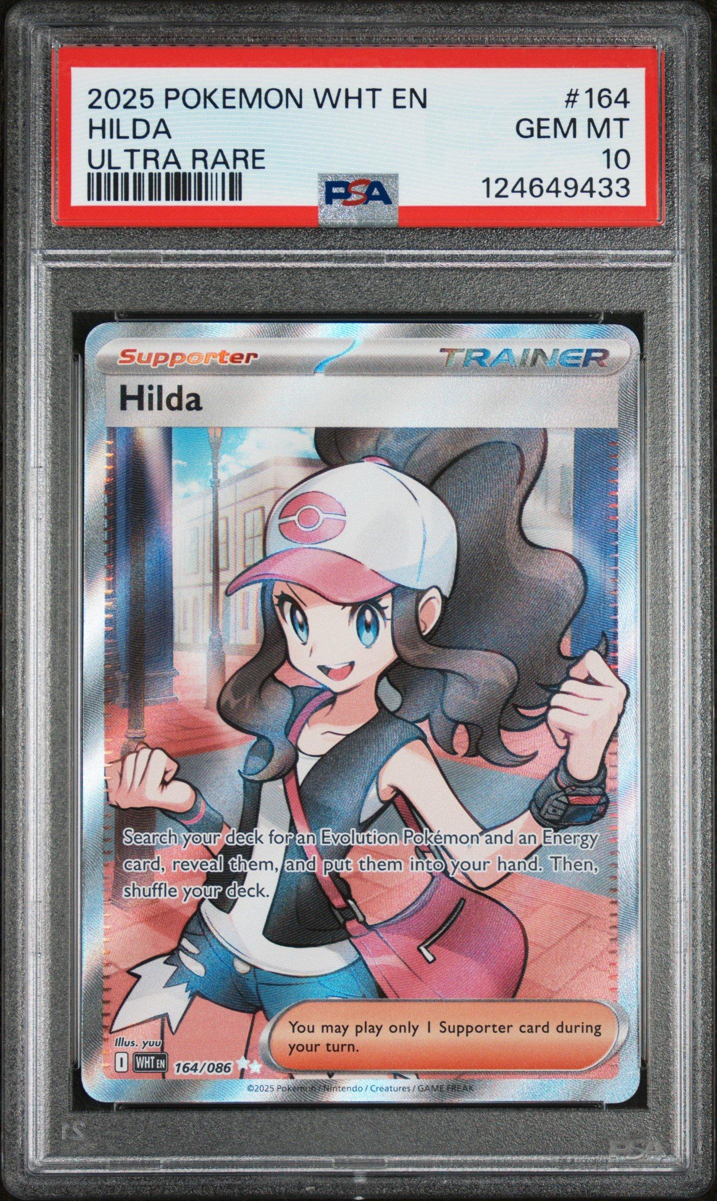 2025 Pokemon Wht En-white Flare 164 Hilda Ultra Rare PSA