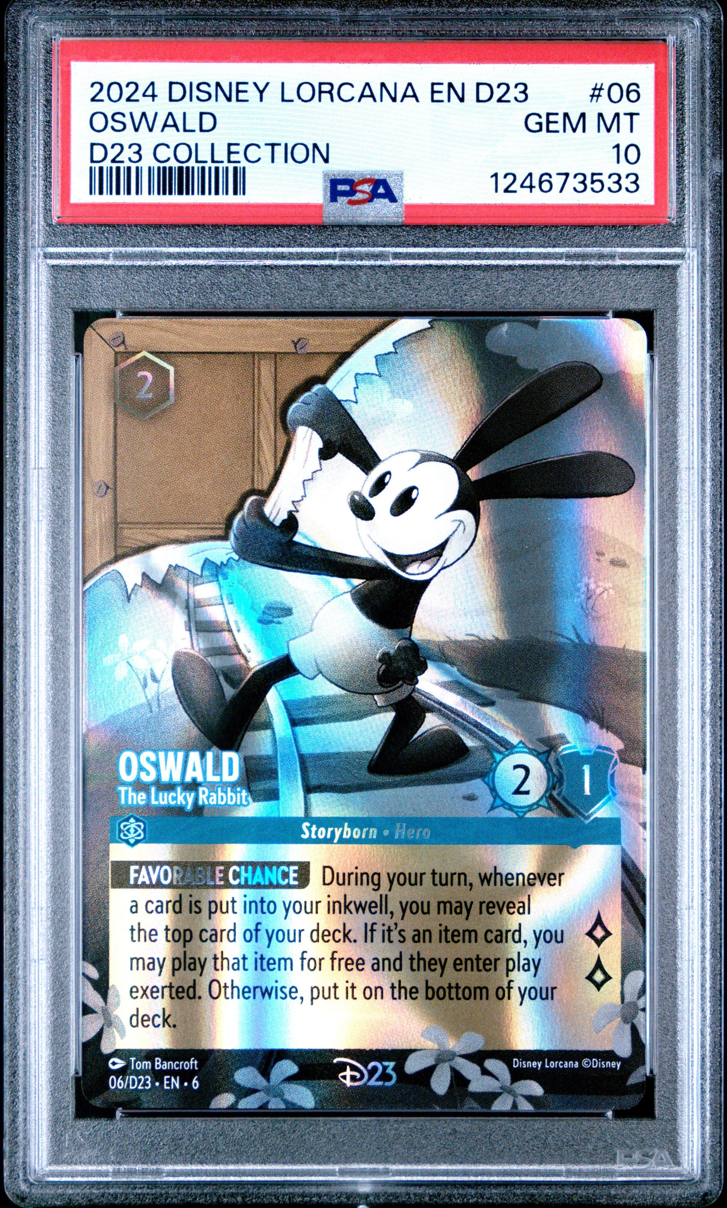 2024 Disney Lorcana En D23-d23 Expo Promo 06 Oswald - The Lucky