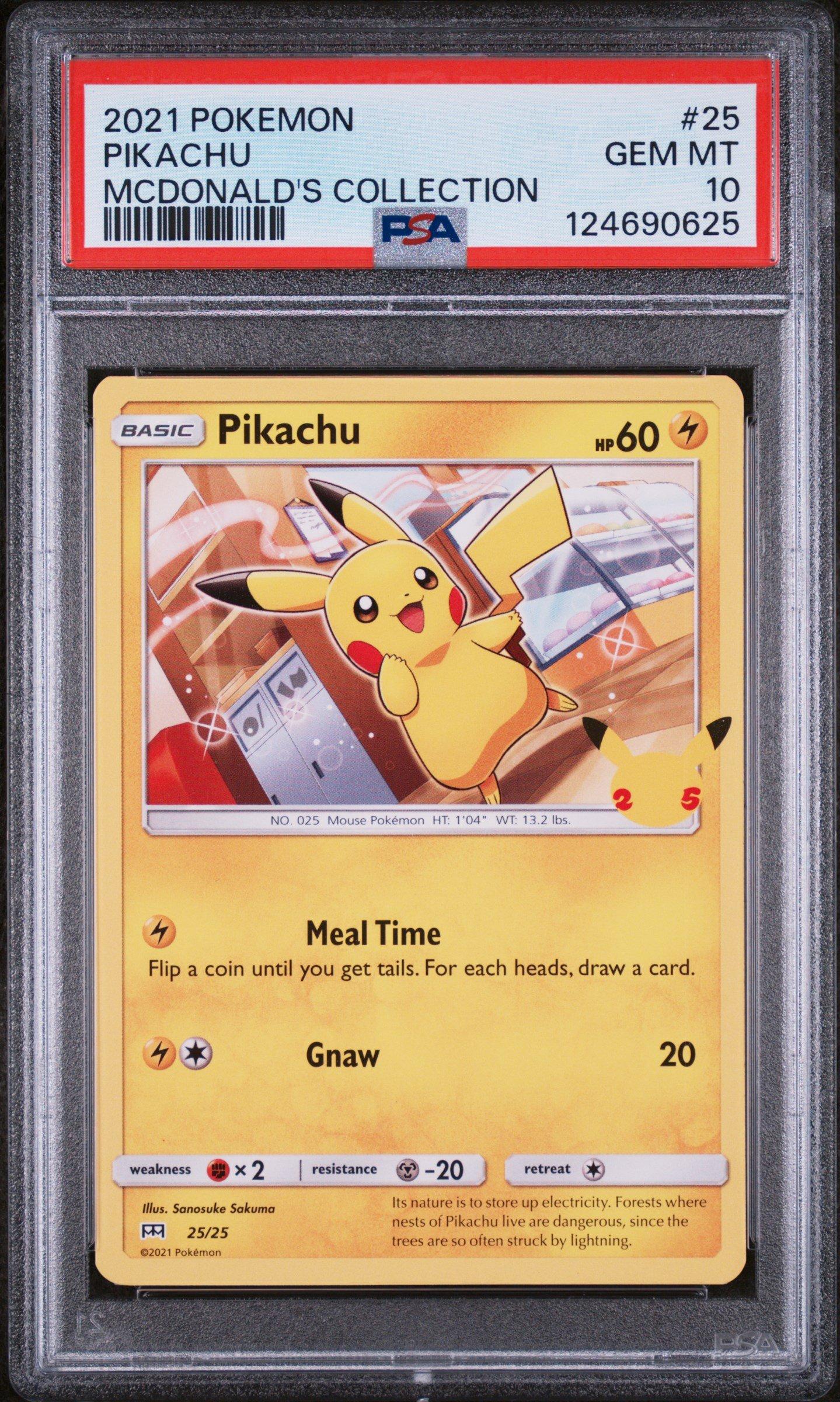 2021 Pokemon Mcdonald's Collection 25 Pikachu PSA 10 | GameStop