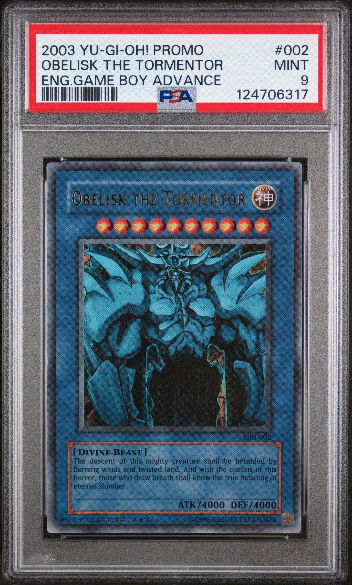 2003 Yu-gi-oh! Promo 002 Obelisk The Tormentor English Game Boy
