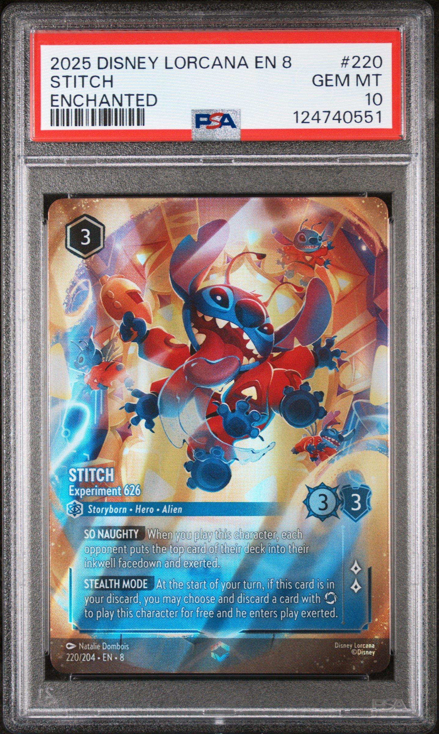 2025 Disney Lorcana En 8-reign Of Jafar 220 Stitch - Experiment