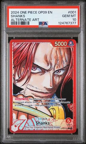 最安値　2024 ONE PIECE OP09 JP シャンクス PSA 10 PSA 10 Shanks Manga Alt Art Gold OP09-004 ONE PIECE 3th