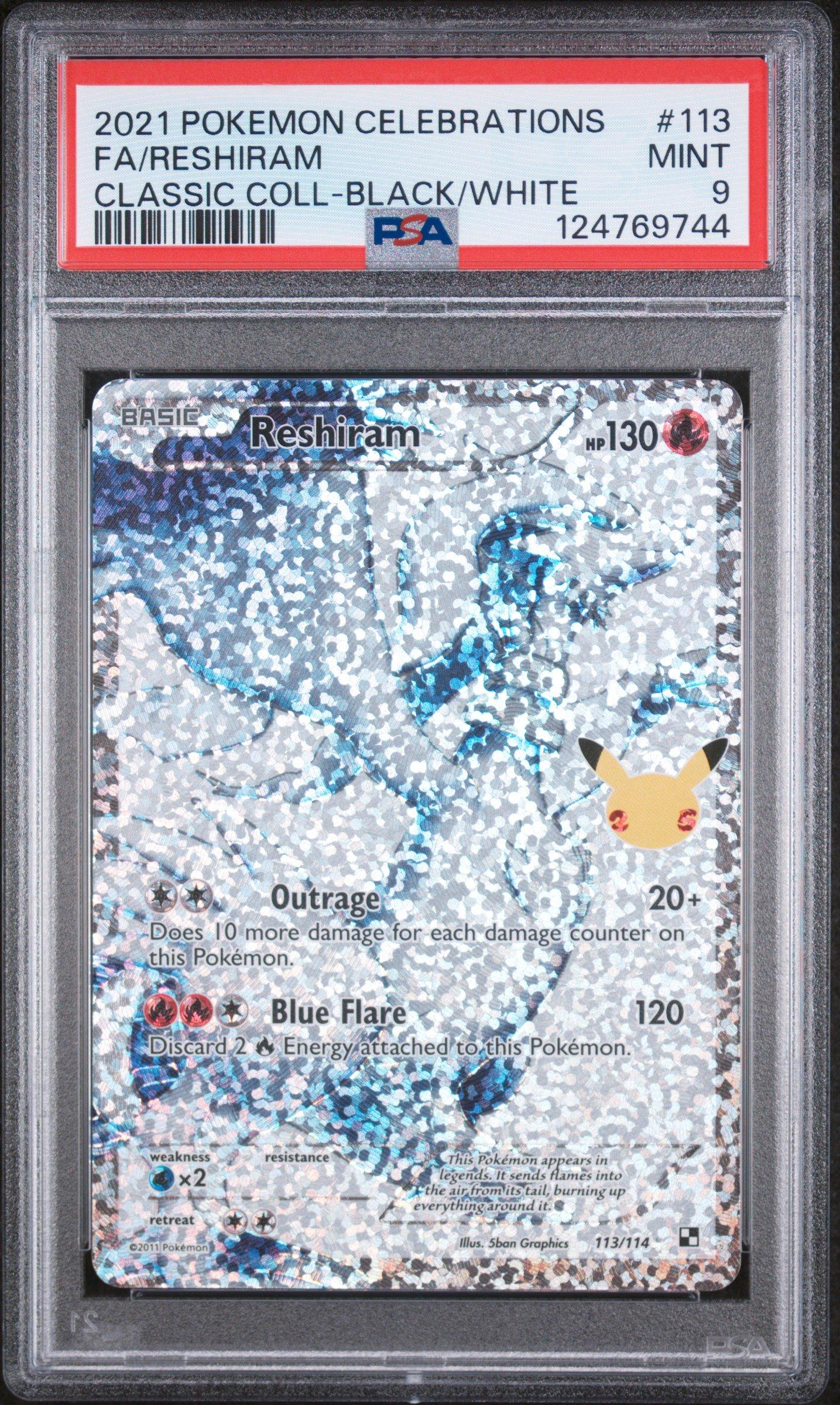 2021 Pokemon Celebrations Classic Collection 113 Full Art/reshiram