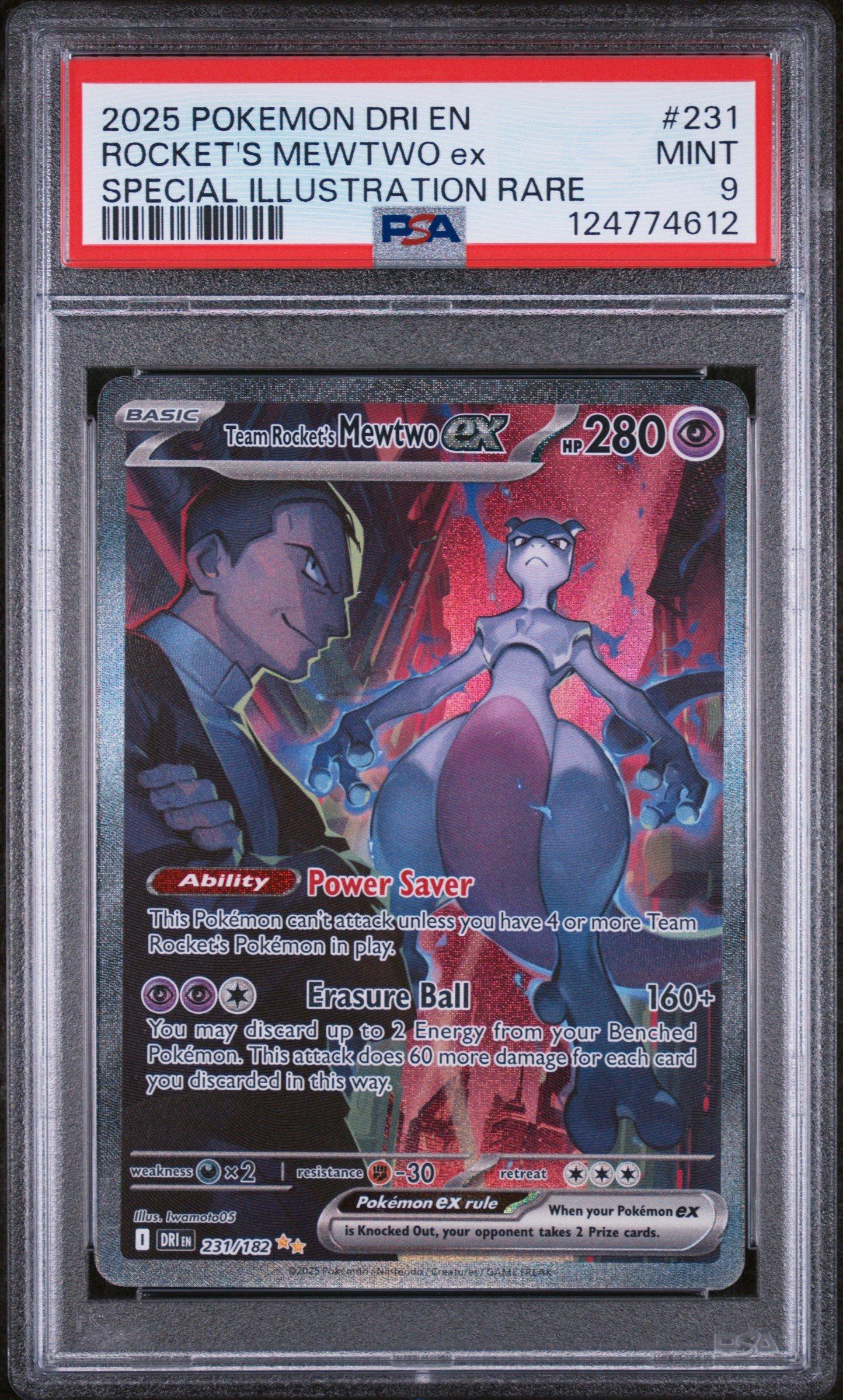 2025 Pokemon Dri En-destined Rivals 231 Team Rocket's Mewtwo Ex