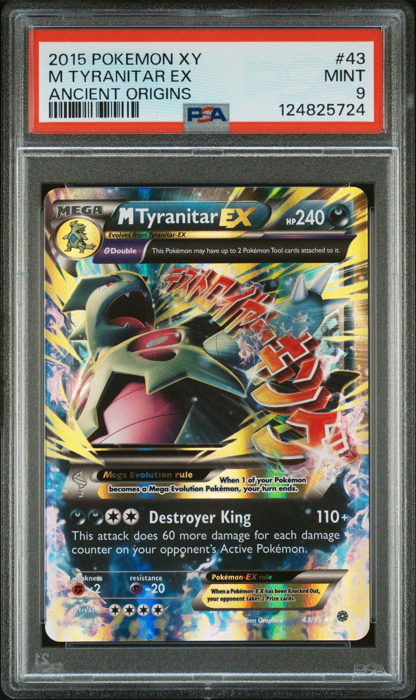 2015 Pokemon Xy Ancient Origins 43 M Tyranitar Ex PSA 9 | GameStop