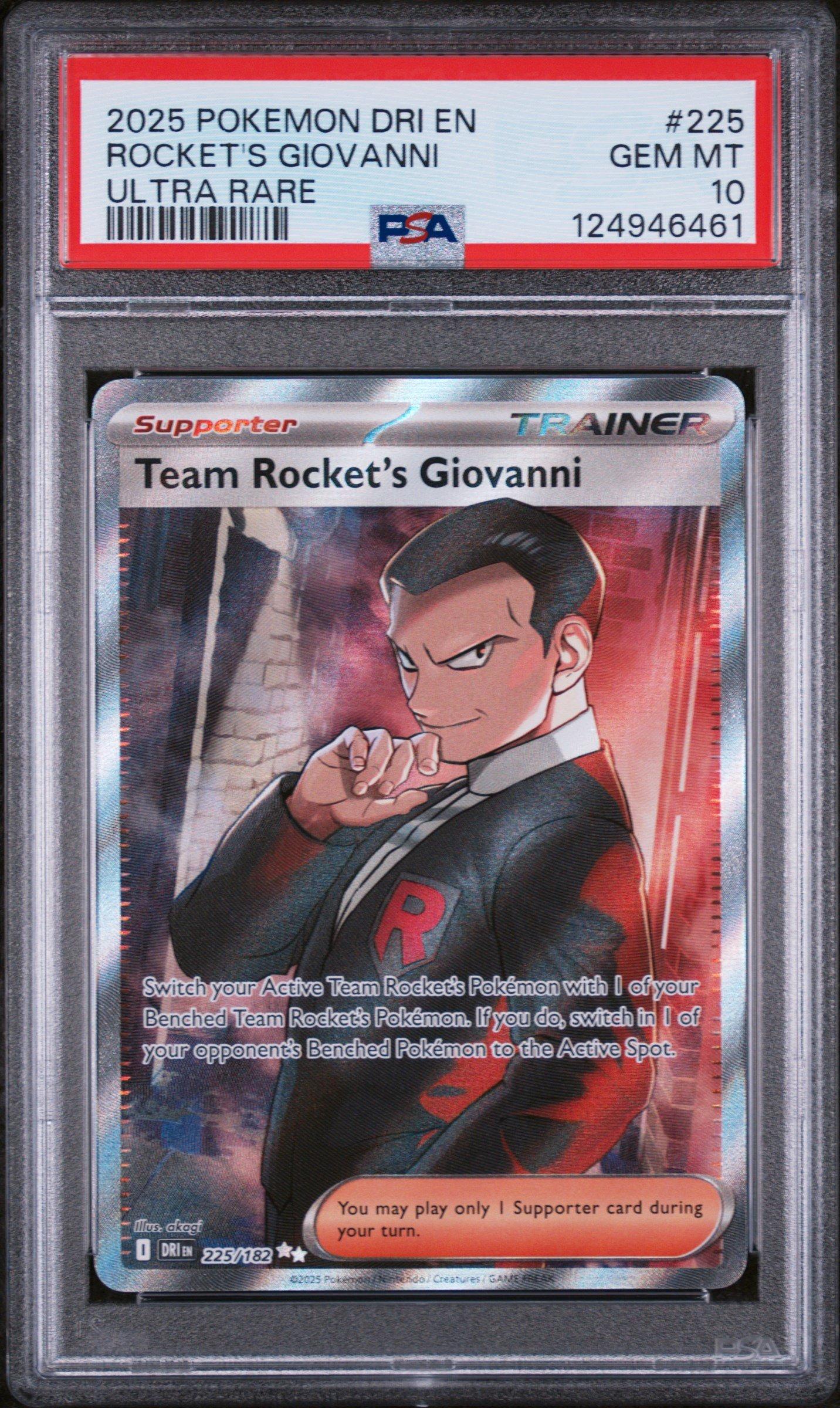 2025 Pokemon Dri En-destined Rivals 225 Team Rocket's Giovanni