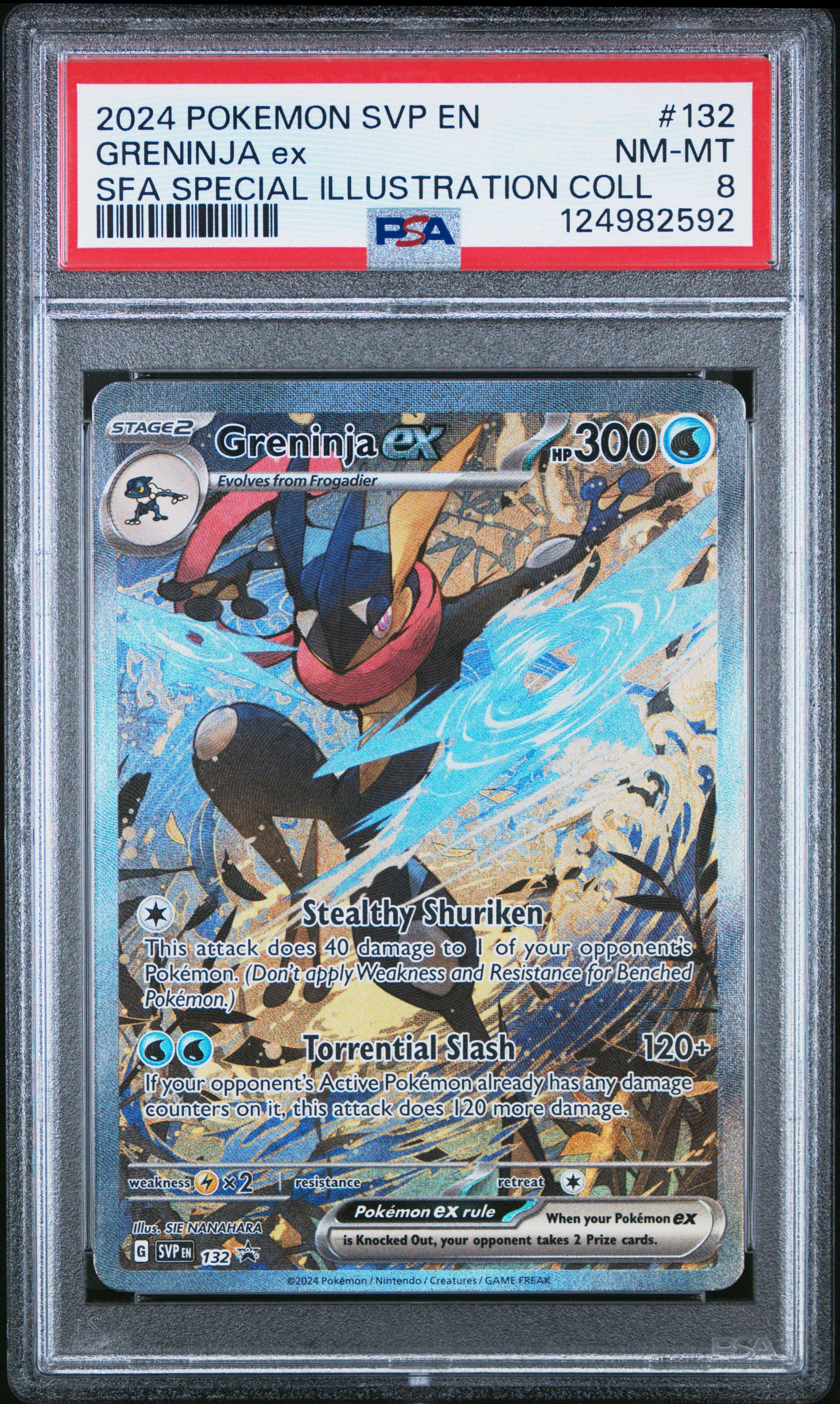 シリーズ:PCG;listno_Pokemon:14989;カード名:グラード… 2024 Pokemon Svp En-sv Black Star Promo 132 Greninja Ex Shrouded