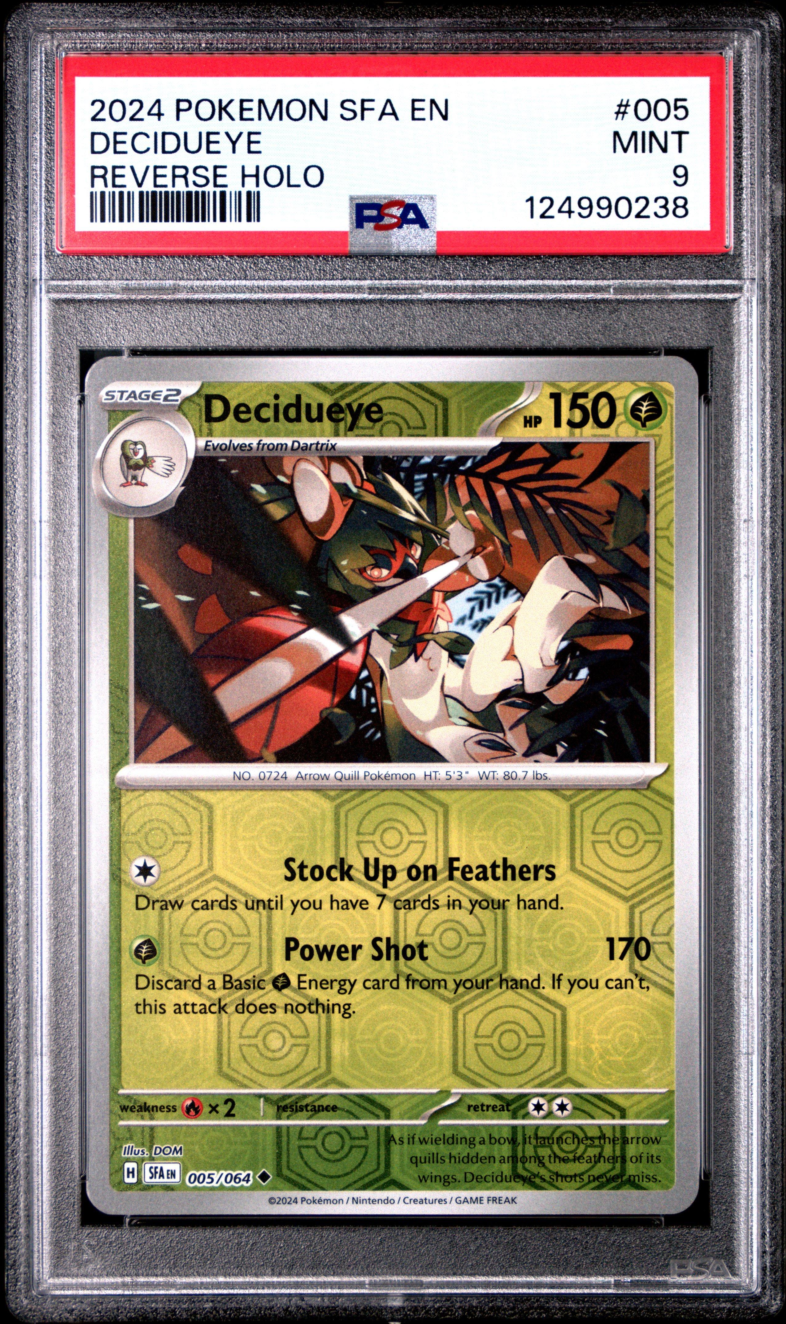 pokemon decidueye card ex 015/197 Double Rare - Obsidian Flames Video Games Pokmon TCG: Decidueye ex Box